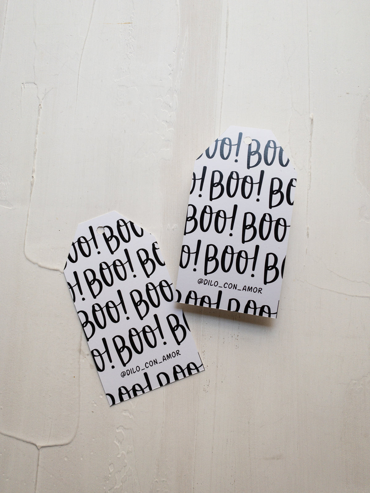 40 TAGS 6X11 CM - BOO! BOO! / INGRESA EN LA FOTO PARA OPCIONES
