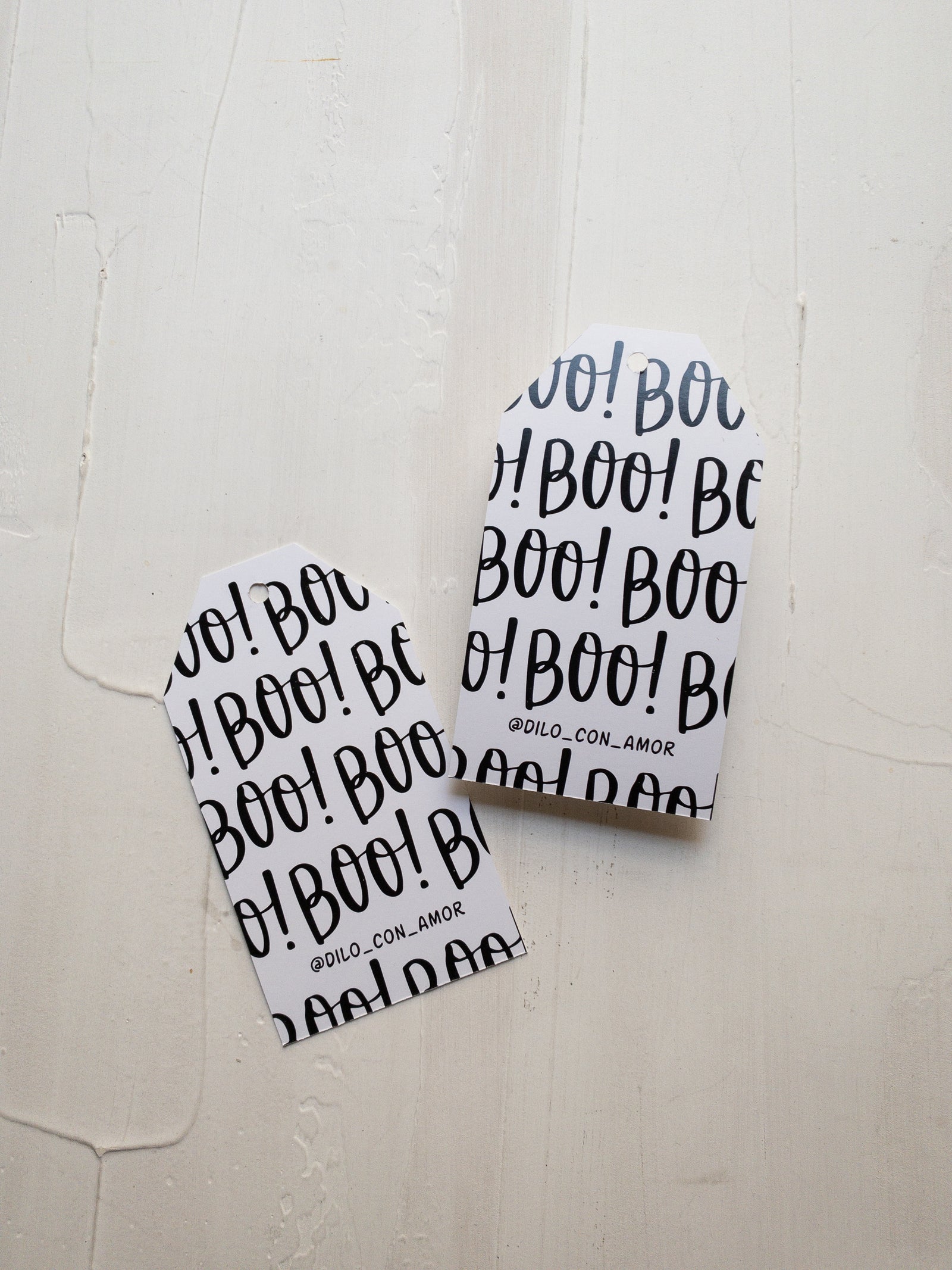 40 TAGS 6X11 CM - BOO! BOO! / INGRESA EN LA FOTO PARA OPCIONES