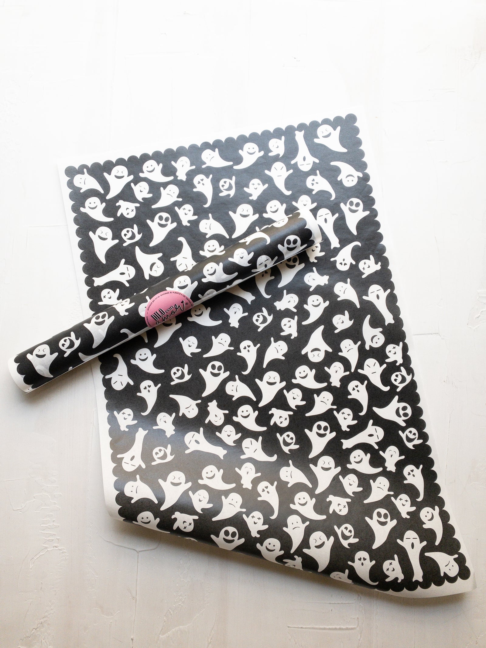 50 PAPEL MANTEQUILLA 33X50 CM - MUNDO DE FANTASMAS - SIN LOGO + INFO PINCHANDO LA FOTO