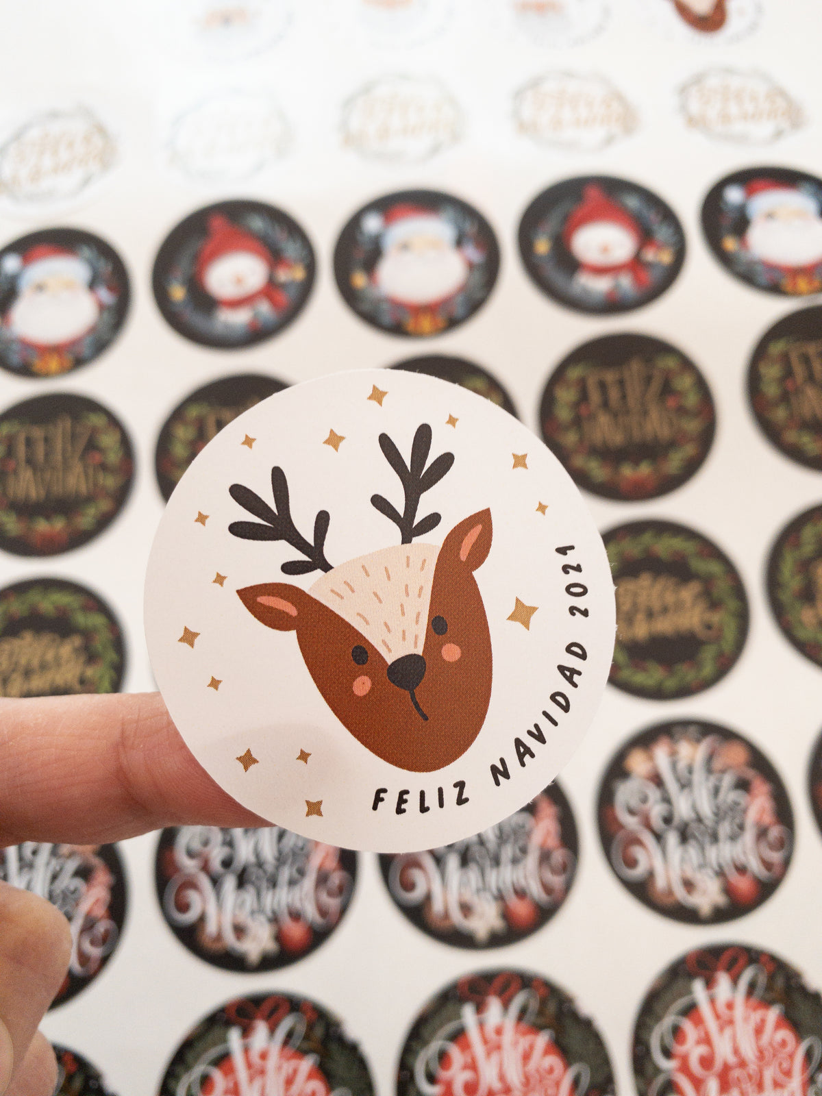 MIX STICKER NAVIDAD 1 - 40 STICKER  + INFO PINCHANDO LA FOTO