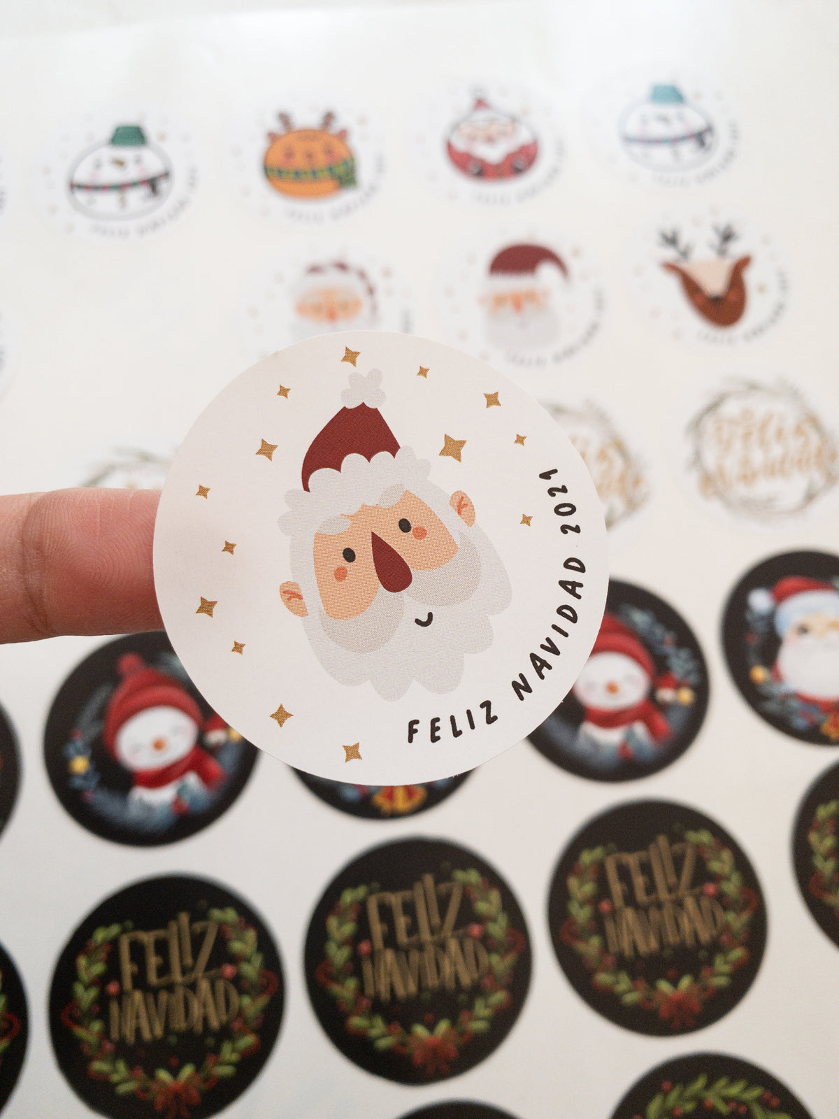 MIX STICKER NAVIDAD 1 - 40 STICKER  + INFO PINCHANDO LA FOTO