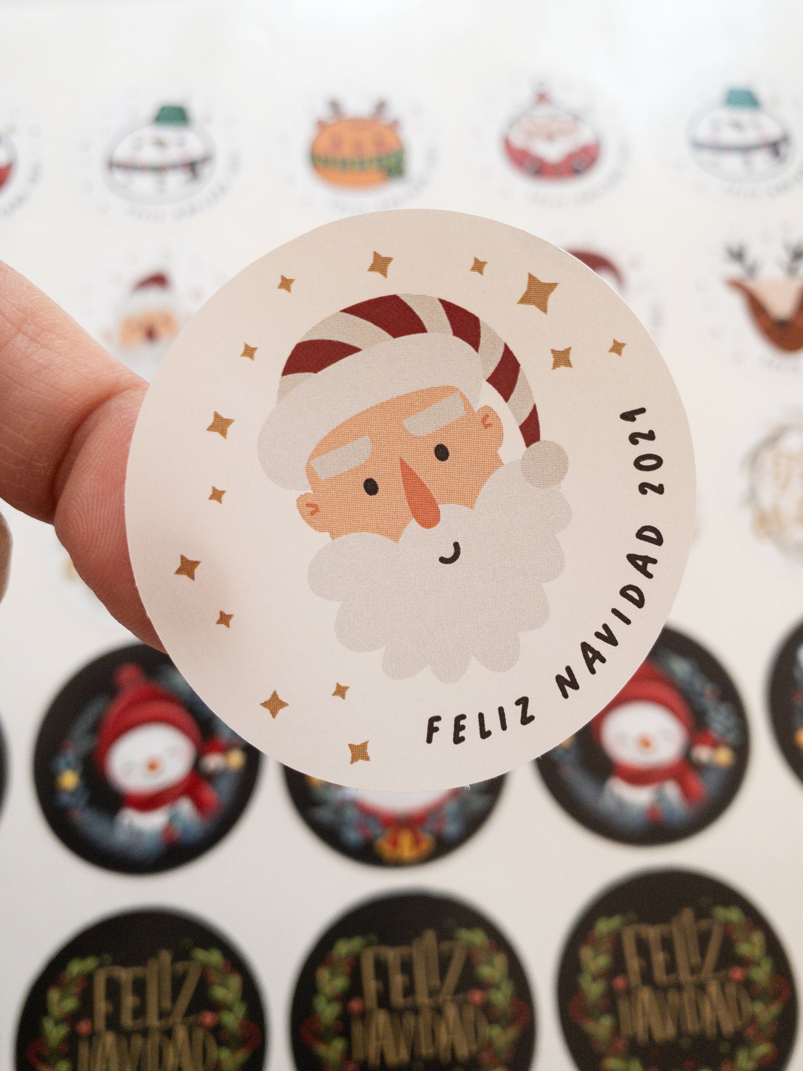 MIX STICKER NAVIDAD 1 - 40 STICKER  + INFO PINCHANDO LA FOTO