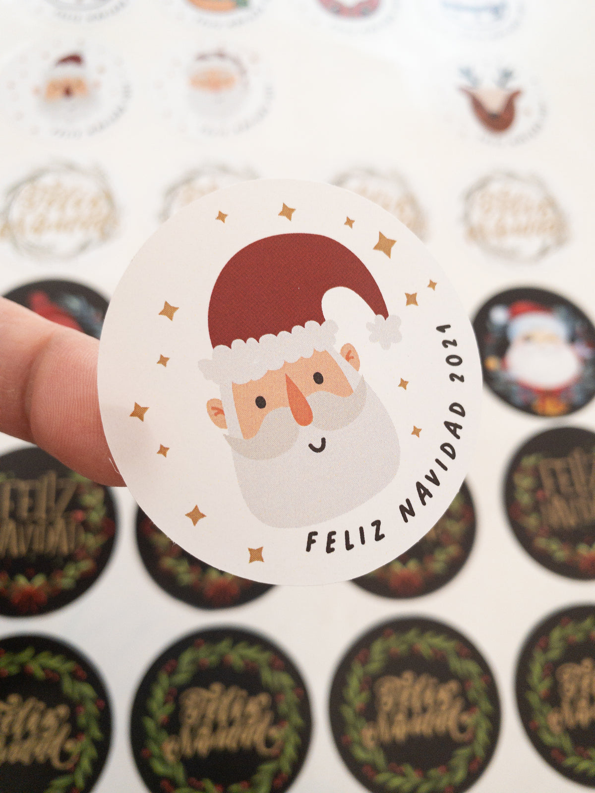 MIX STICKER NAVIDAD 1 - 40 STICKER  + INFO PINCHANDO LA FOTO