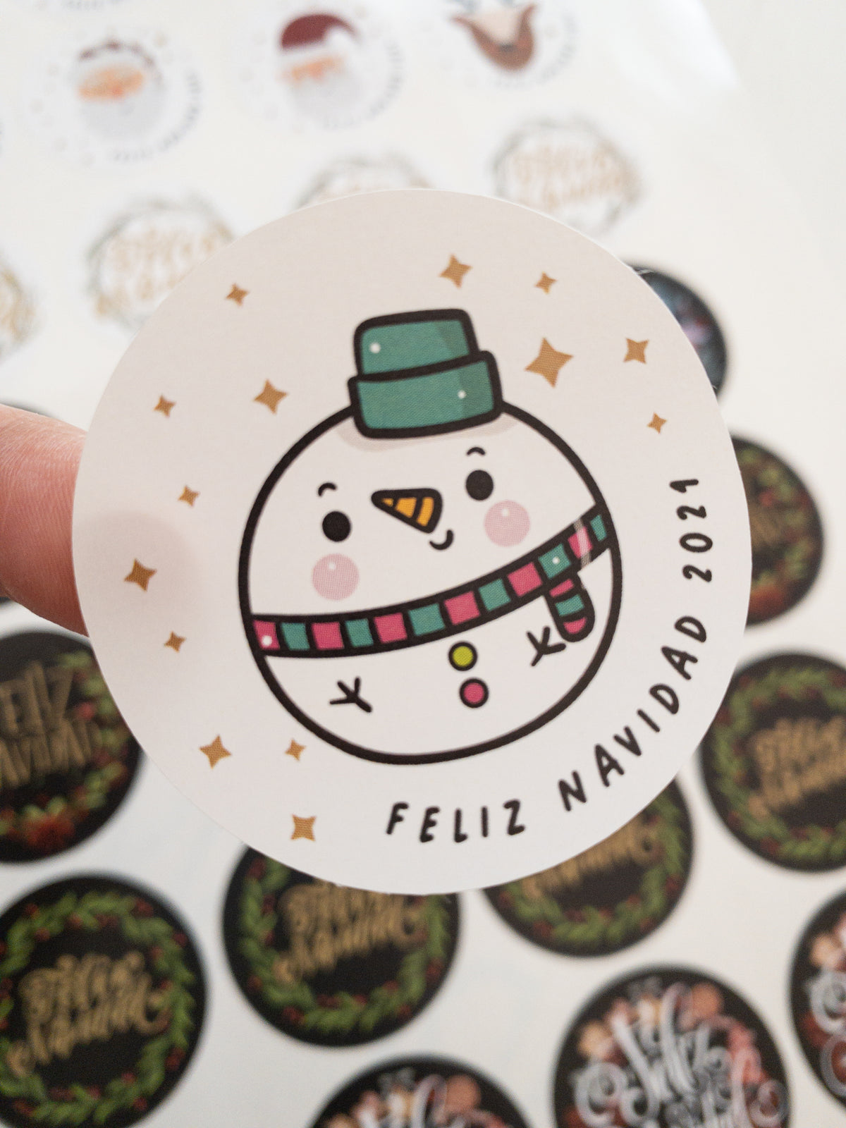 MIX STICKER NAVIDAD 2 - 40 STICKER  + INFO PINCHANDO LA FOTO
