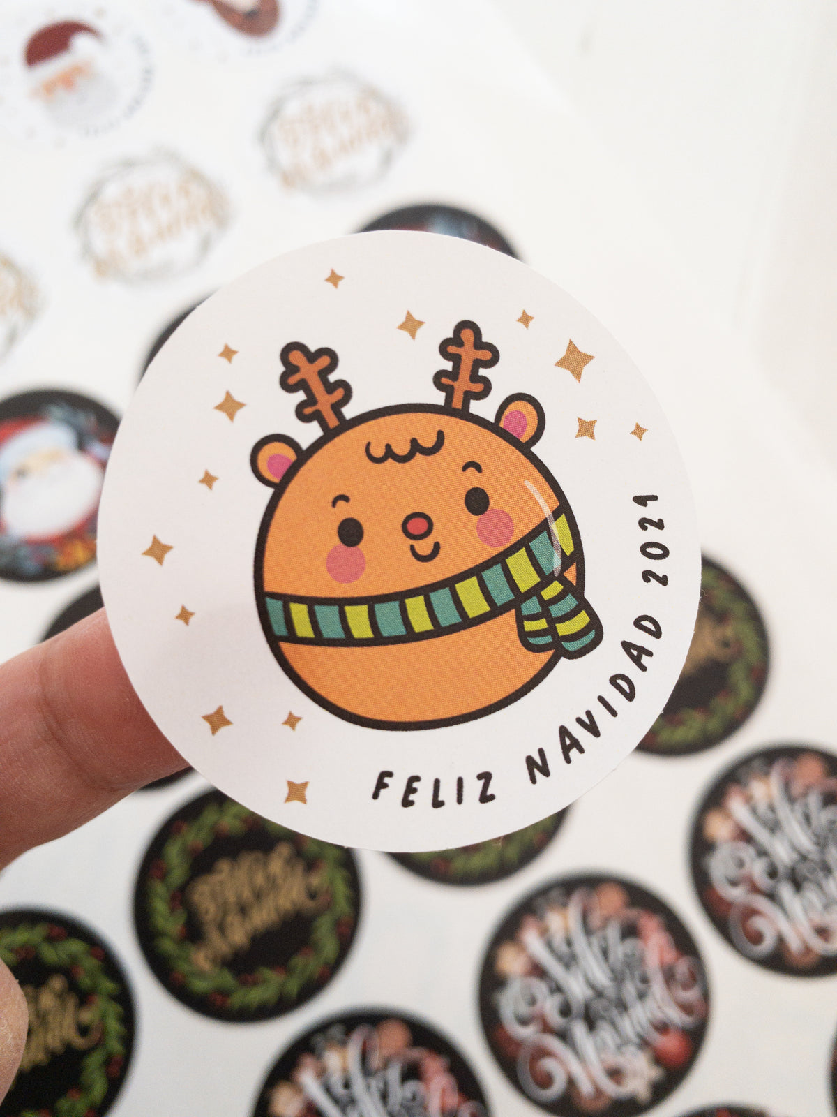 MIX STICKER NAVIDAD 2 - 40 STICKER  + INFO PINCHANDO LA FOTO