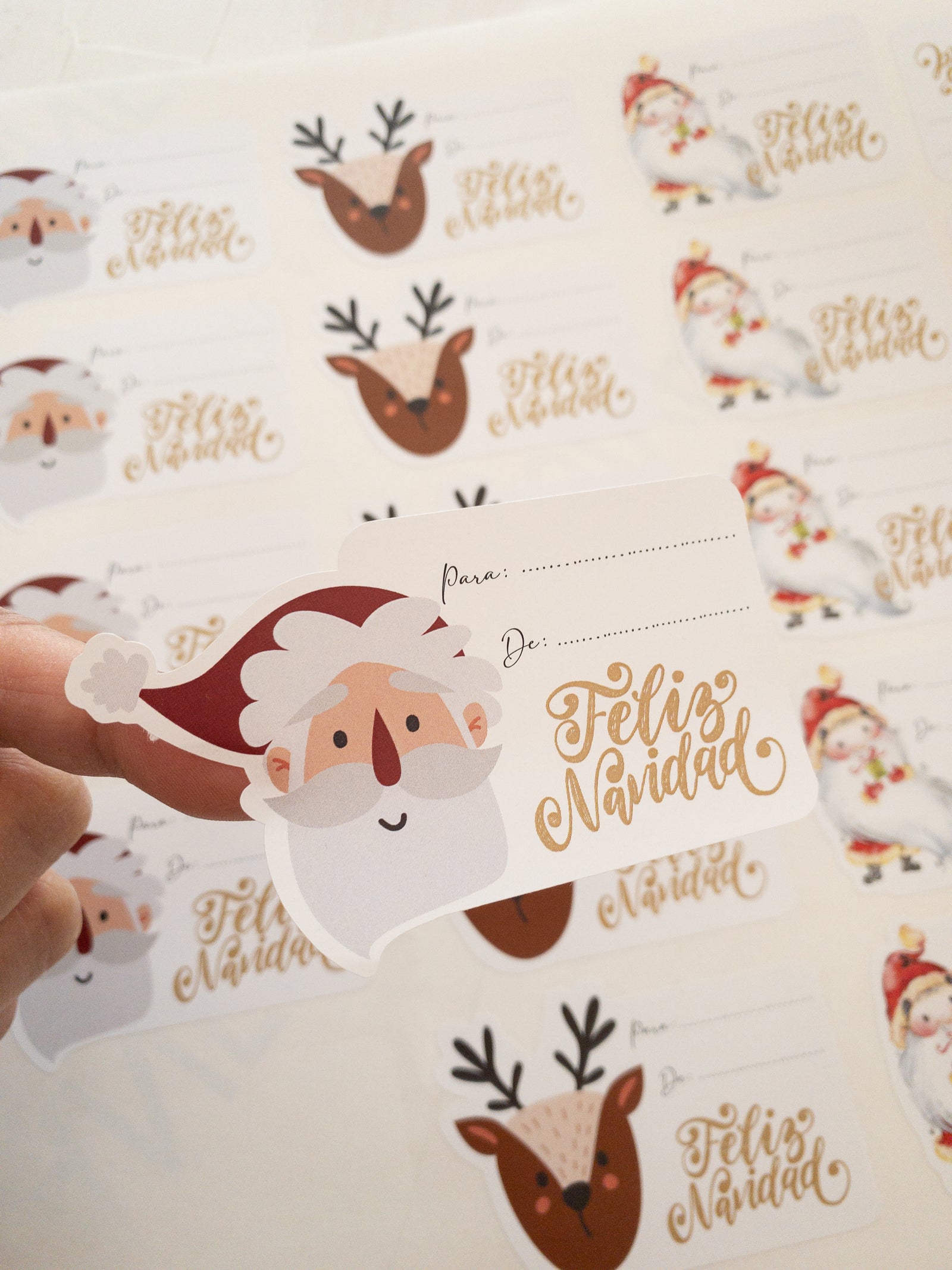 STICKER REGALO NAVIDAD