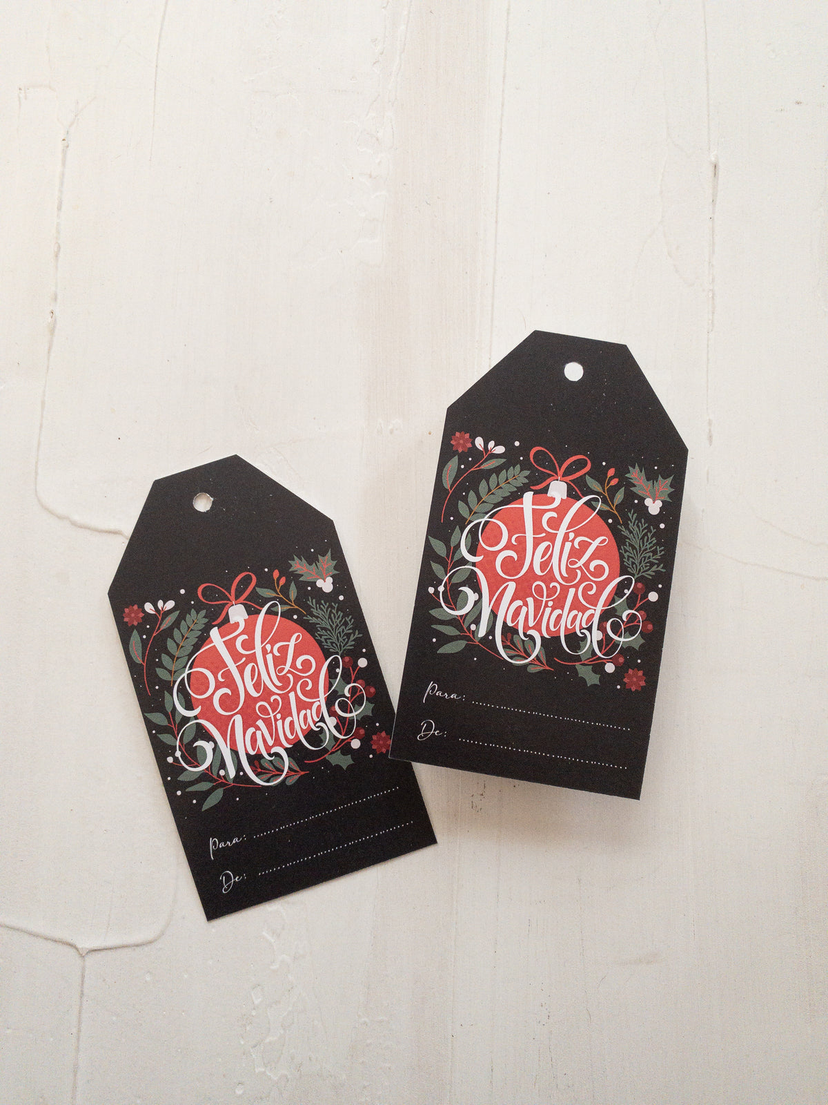 40 TAGS 6X11 CM - FELIZ NAVIDAD  / INGRESA EN LA FOTO PARA OPCIONES
