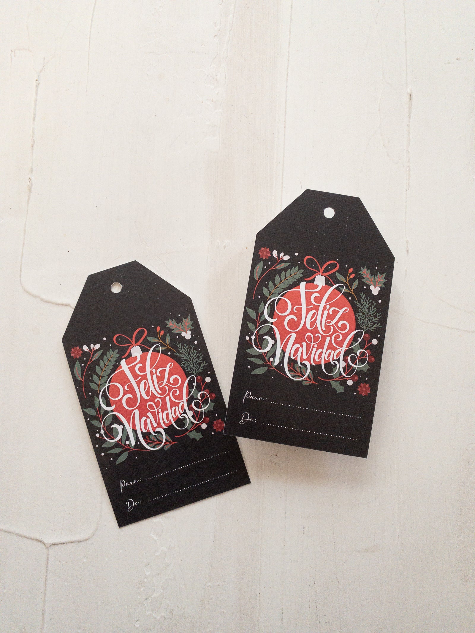 40 TAGS 6X11 CM - FELIZ NAVIDAD  / INGRESA EN LA FOTO PARA OPCIONES