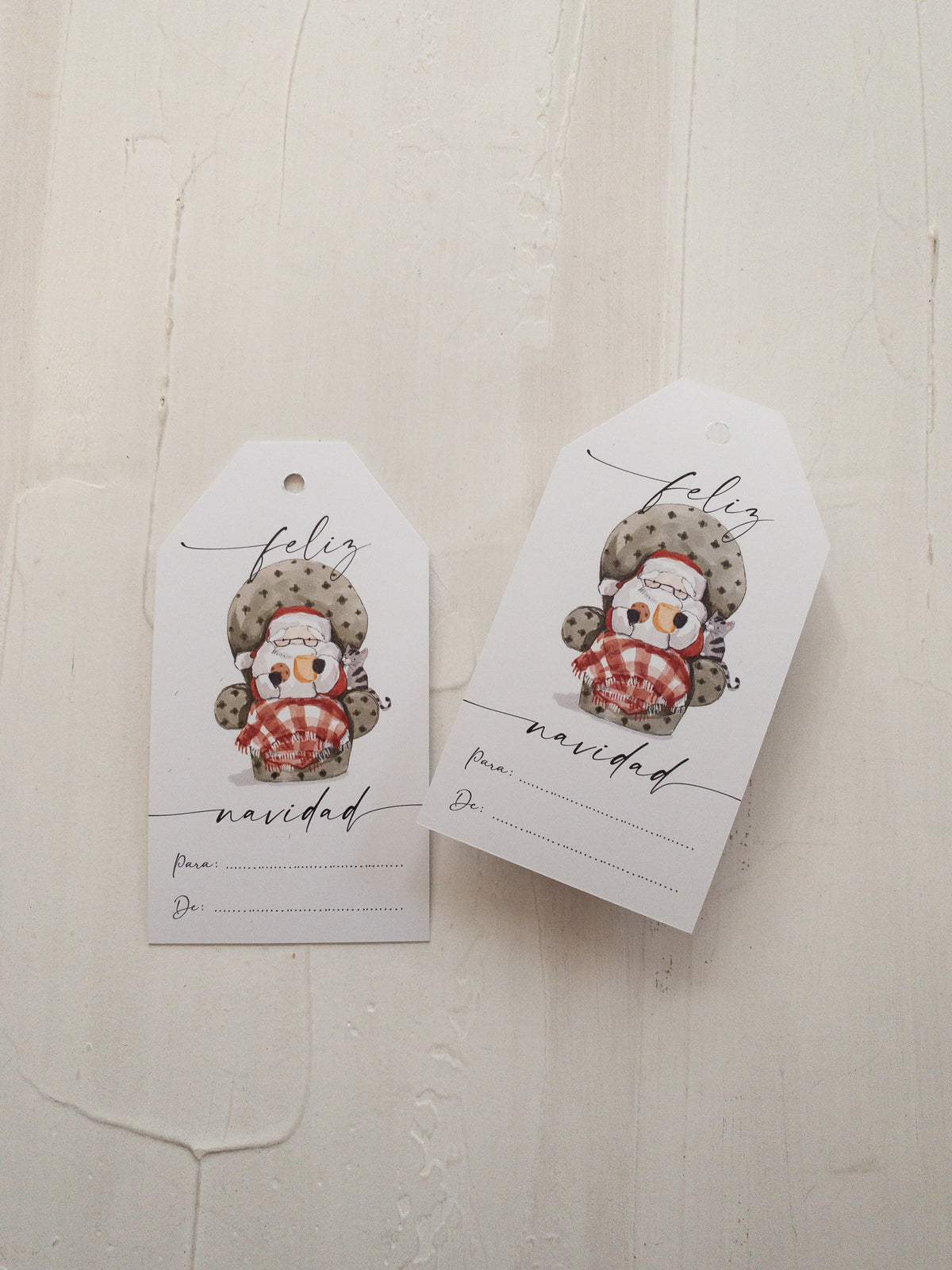 40 TAGS MIX 6X11 CM - VINTAGE SANTAS  / INGRESA EN LA FOTO PARA OPCIONES