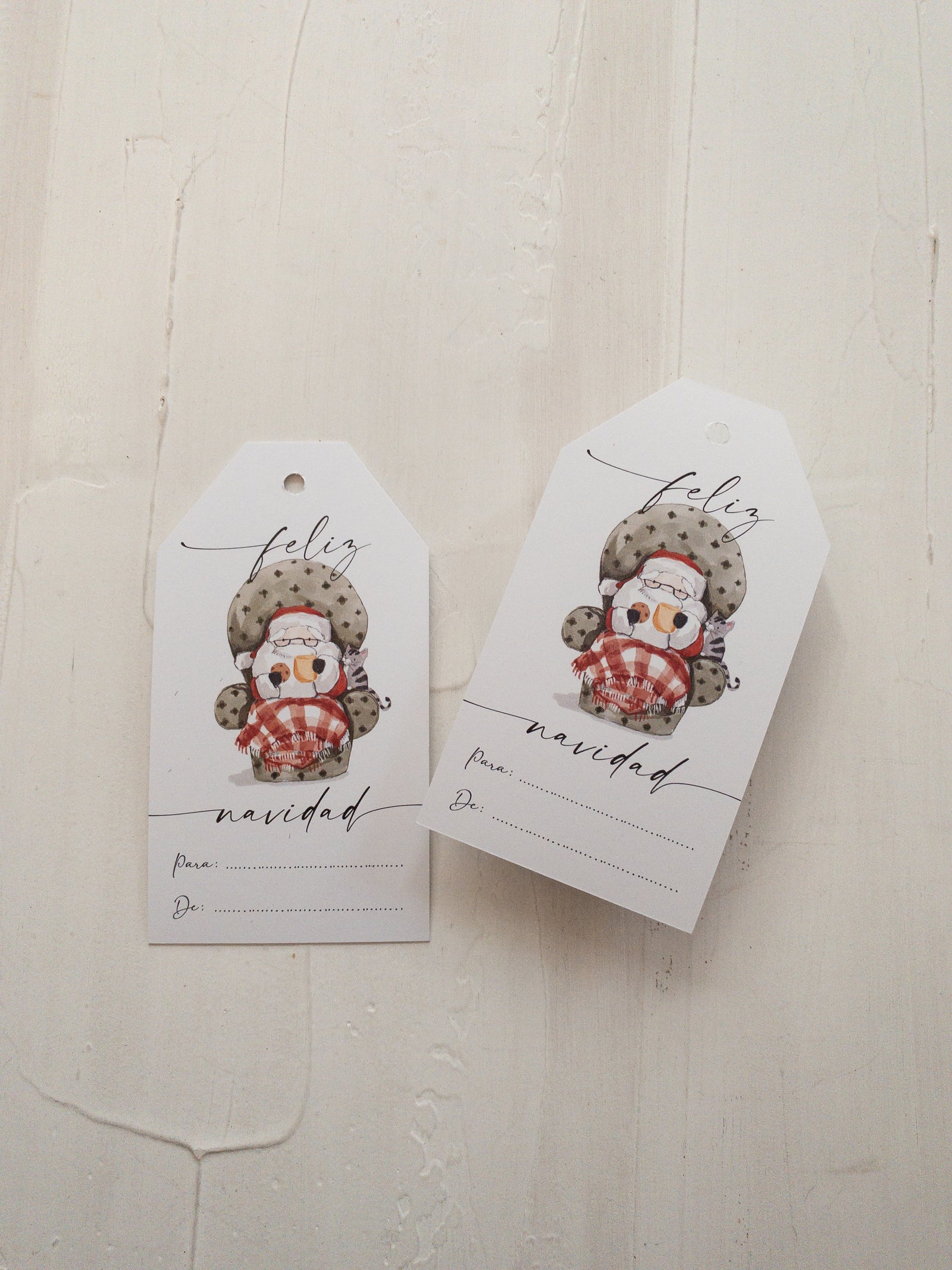 40 TAGS MIX 6X11 CM - VINTAGE SANTAS  / INGRESA EN LA FOTO PARA OPCIONES