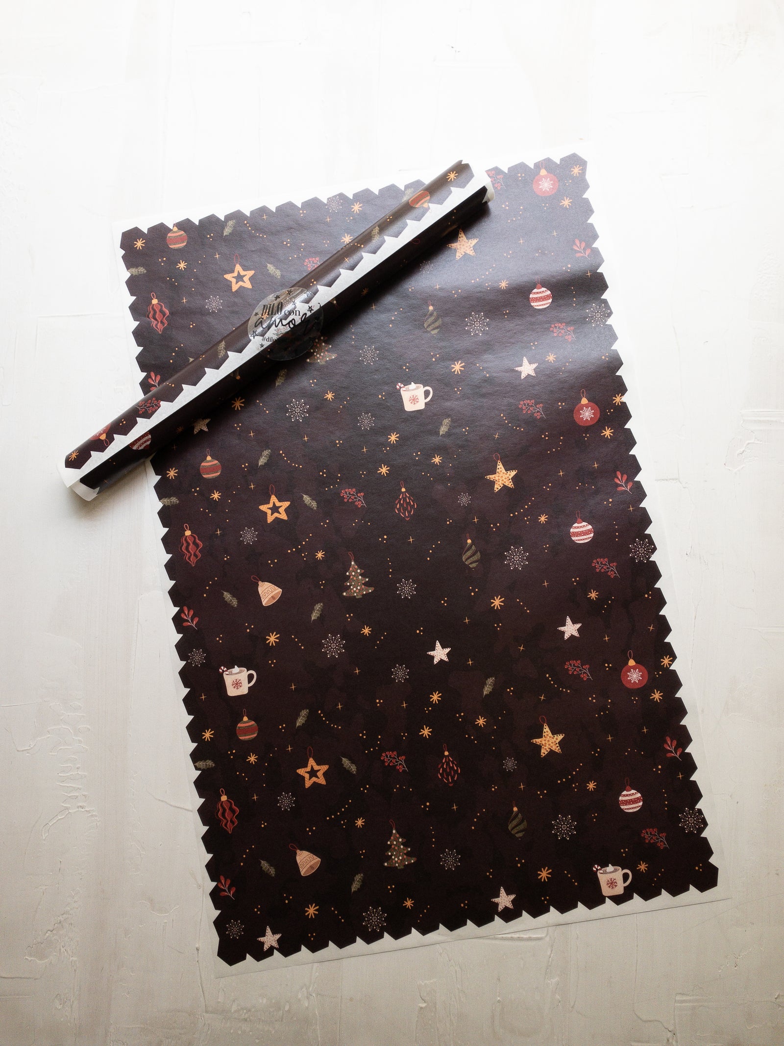 50 PAPEL MANTEQUILLA 33X50 CM - NAVIDAD DE CHOCOLATE - SIN LOGO + INFO PINCHANDO LA FOTO