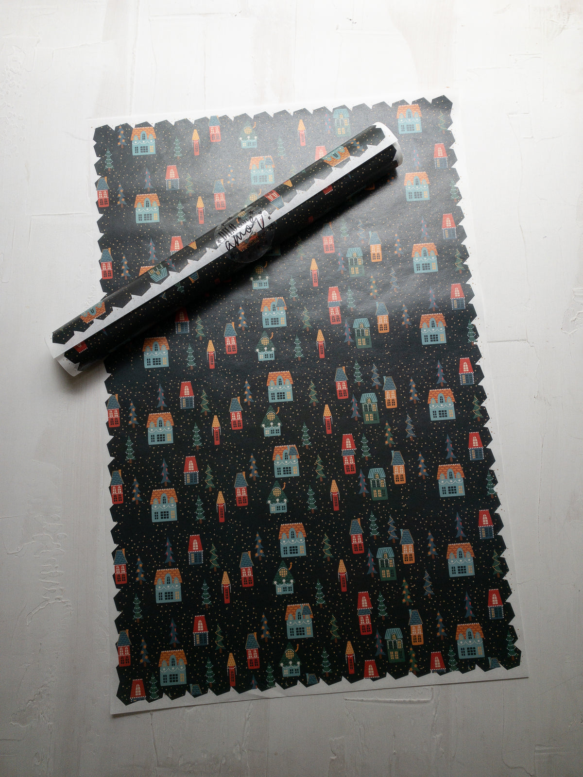 50 PAPEL MANTEQUILLA 33X50 CM - NOCHE DE NAVIDAD - SIN LOGO + INFO PINCHANDO LA FOTO