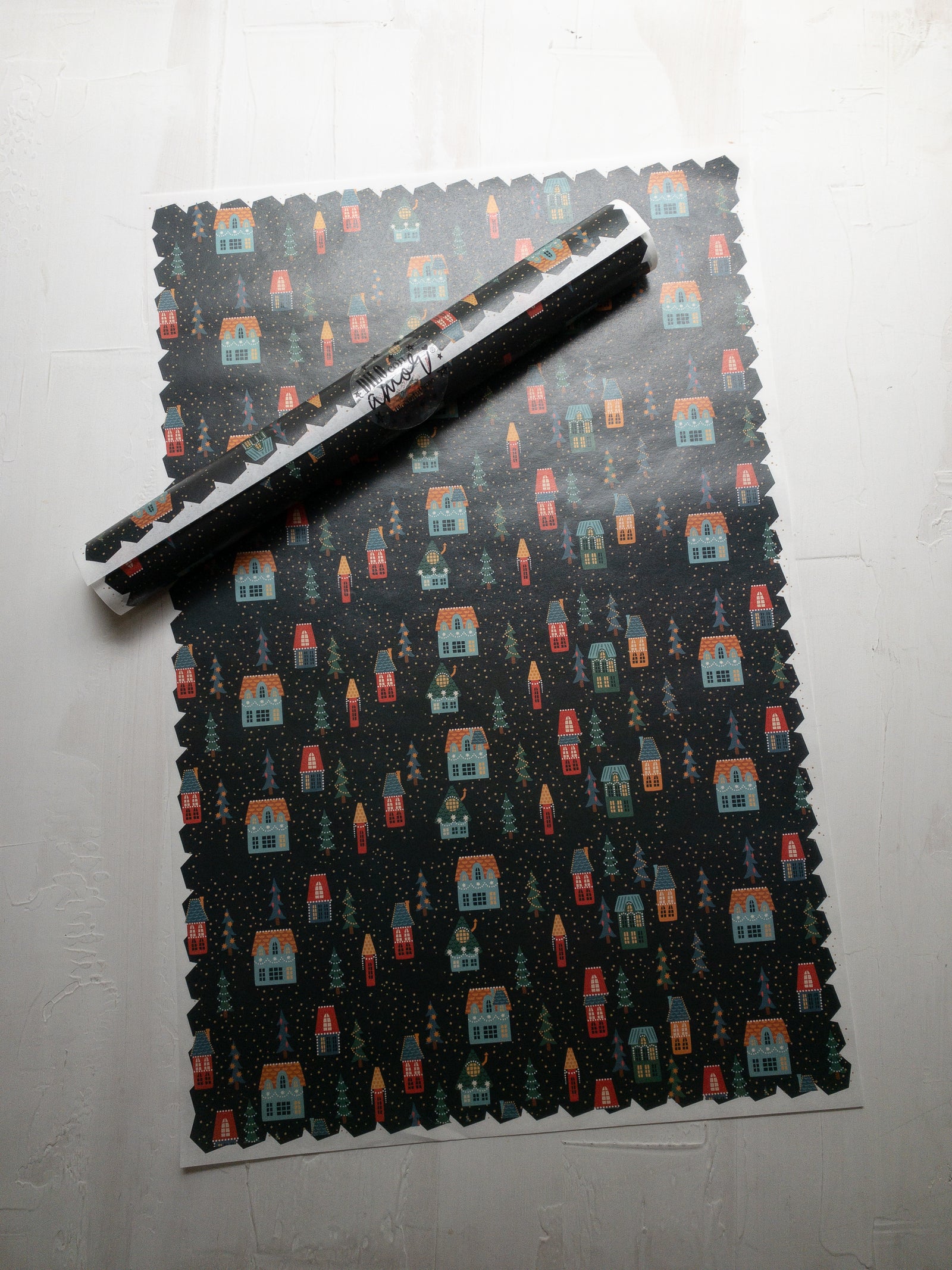 50 PAPEL MANTEQUILLA 33X50 CM - NOCHE DE NAVIDAD - SIN LOGO + INFO PINCHANDO LA FOTO