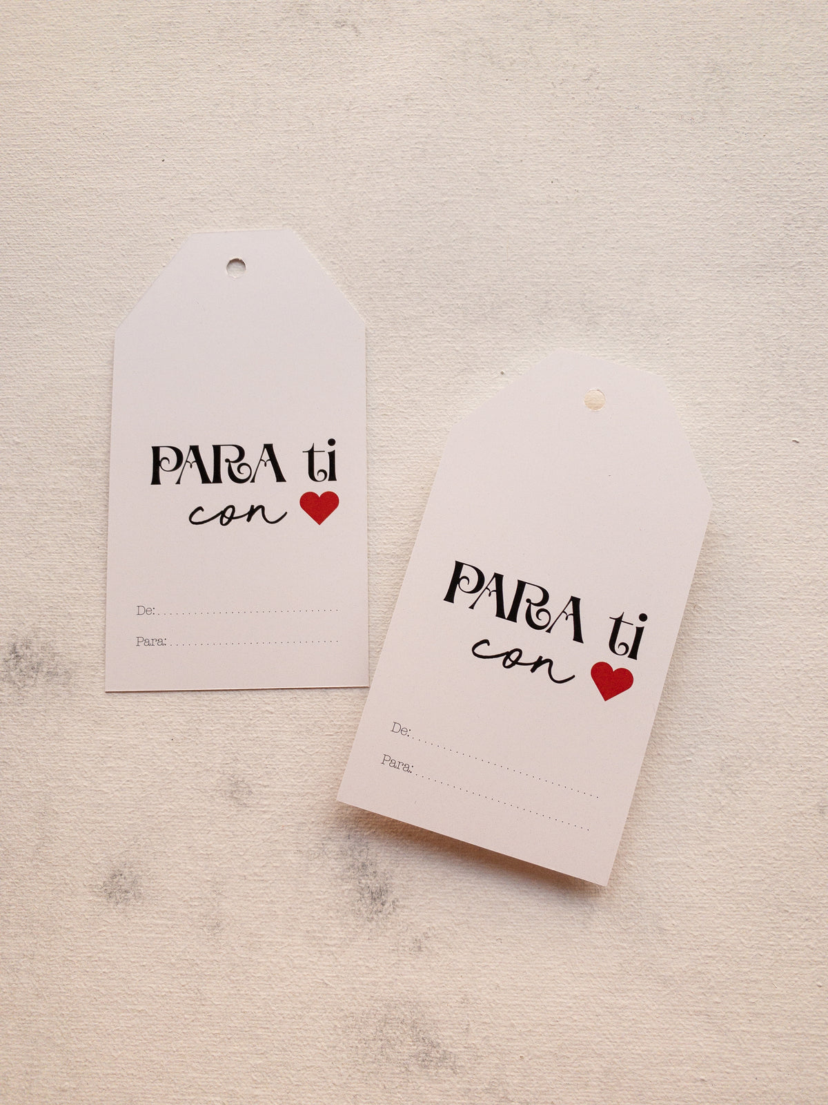 40 TAGS 6x11 CM - PARA TI