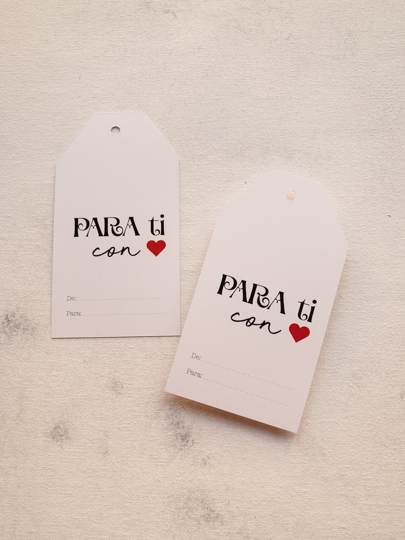 40 TAGS 6x11 CM - PARA TI