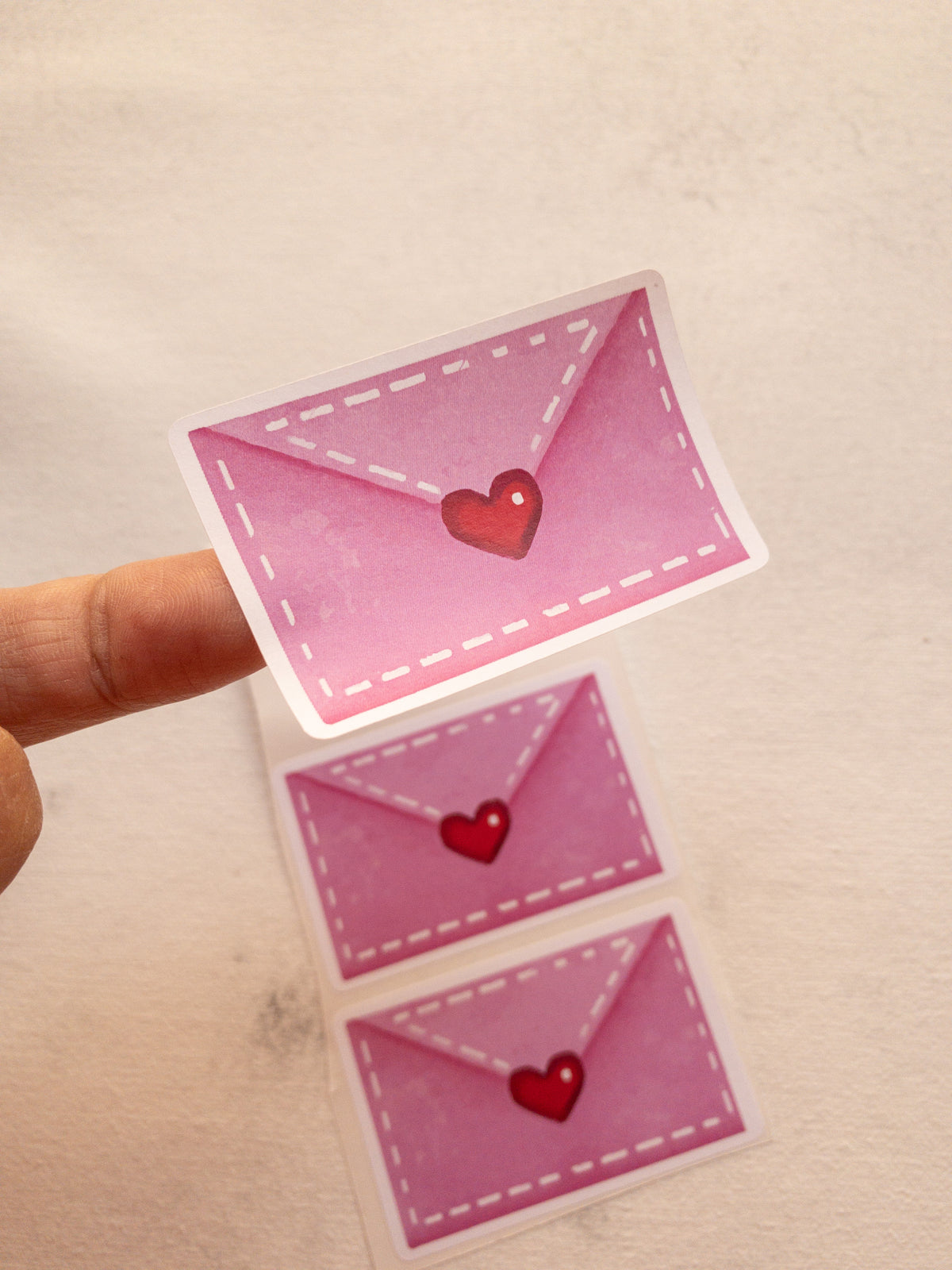 50 STICKER 5,2 x 3,3 cm - CARTITA A CUPIDO