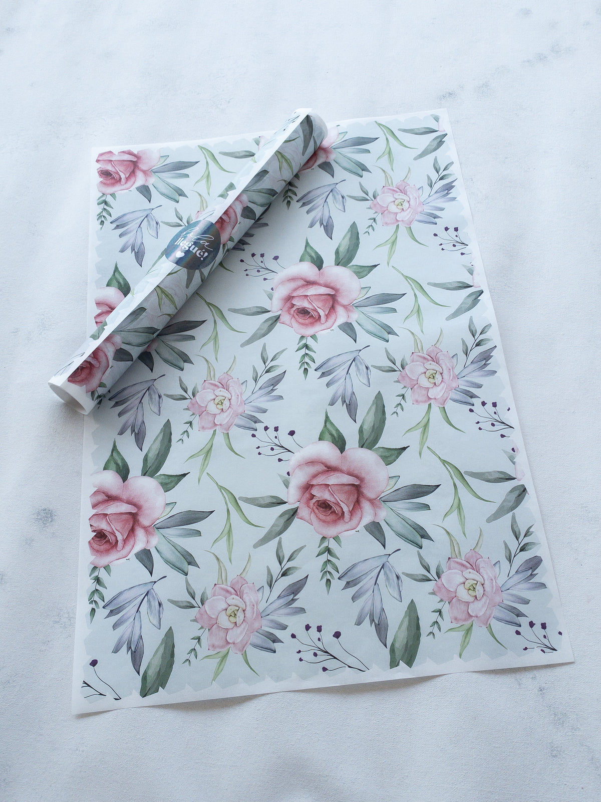 50 MANTEQUILLAS 33X50 CMS - SIN LOGO - FLORES EN FONDO