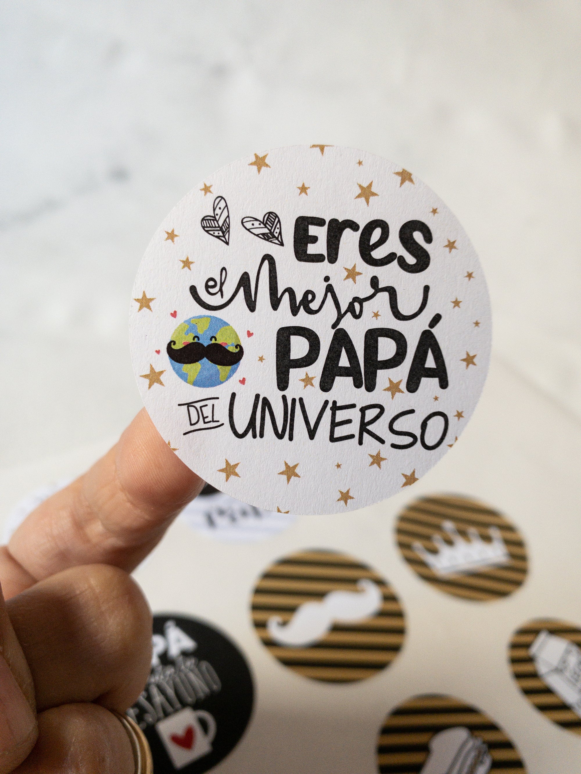 40 STICKER 5 CMS - ERES EL MEJOR PAPÁ! - MÁS INFO PINCHA LA FOTO