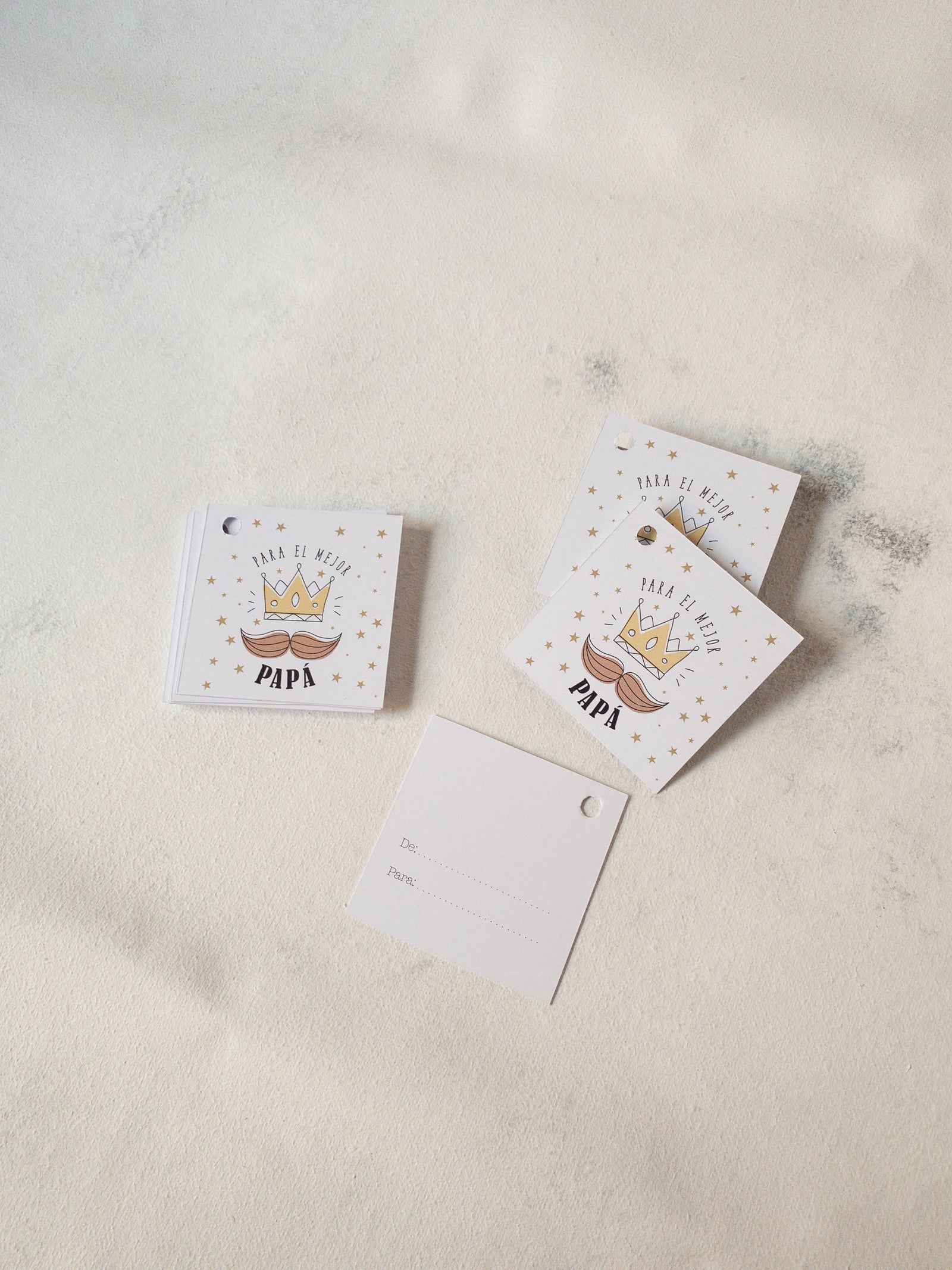 50 TAGS  5X5 CMS  IMPRESO 2 CARAS - PARA EL MEJOR PAPÁ - MÁS INFO PINCHA FOTO