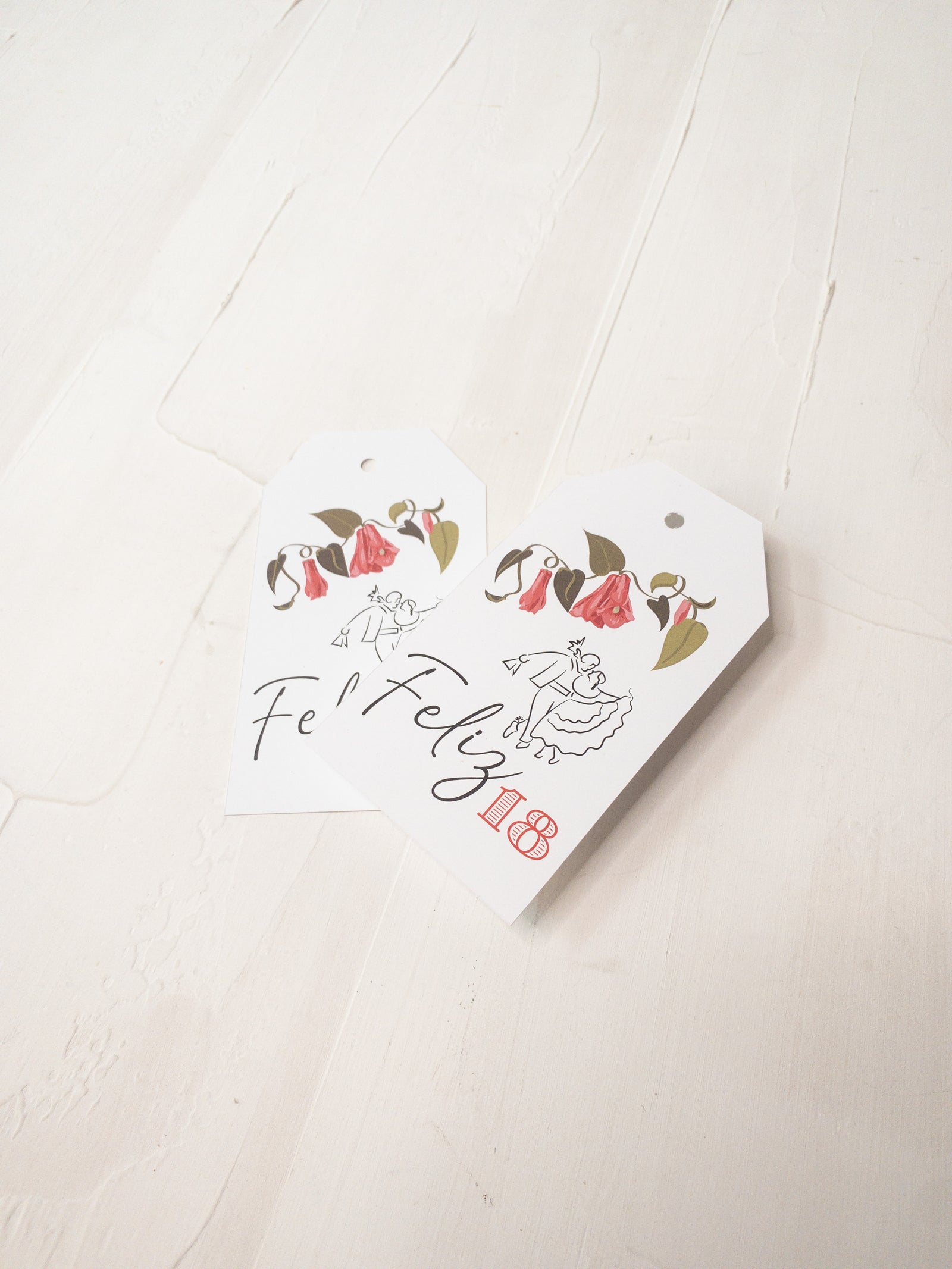 40 TAGS 6X11 CM -  CUECA DIECIOCHERA / INGRESA EN LA FOTO PARA OPCIONES