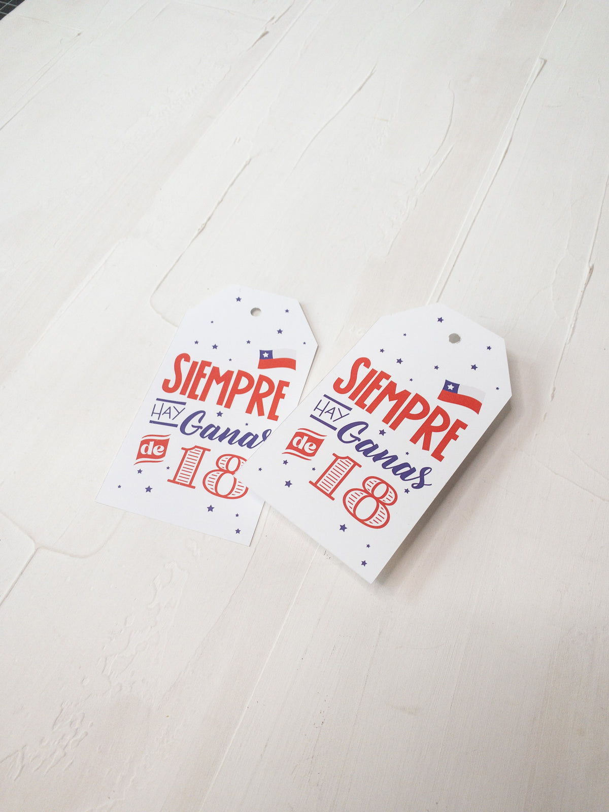 40 TAGS 6X11 CM -  SIEMPRE HAY GANAS! / INGRESA EN LA FOTO PARA OPCIONES