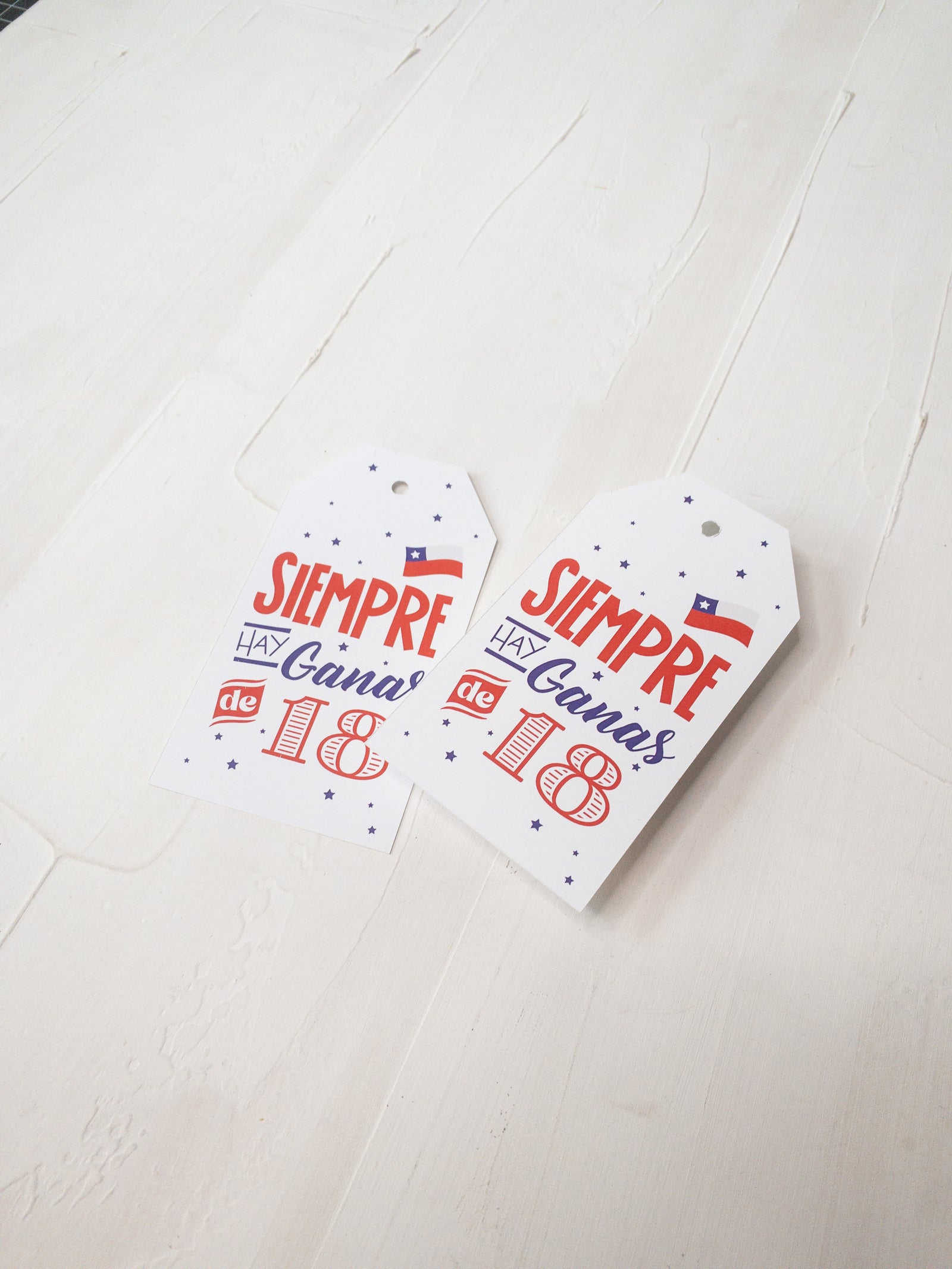 40 TAGS 6X11 CM -  SIEMPRE HAY GANAS! / INGRESA EN LA FOTO PARA OPCIONES