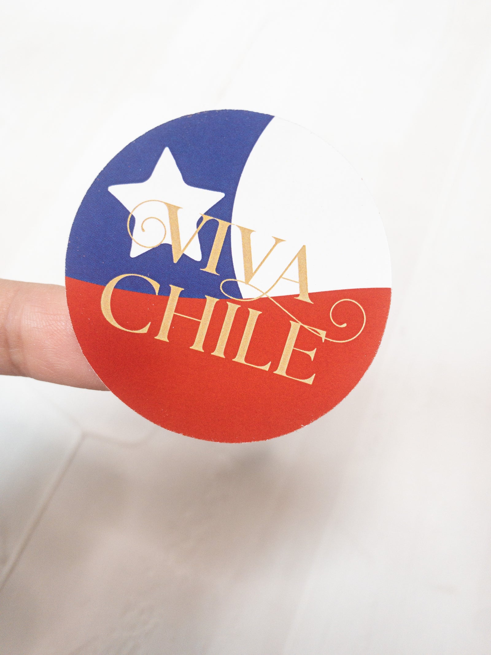 40 STICKER 5 CM - VIVA CHILE / INGRESA EN LA FOTO PARA INFO