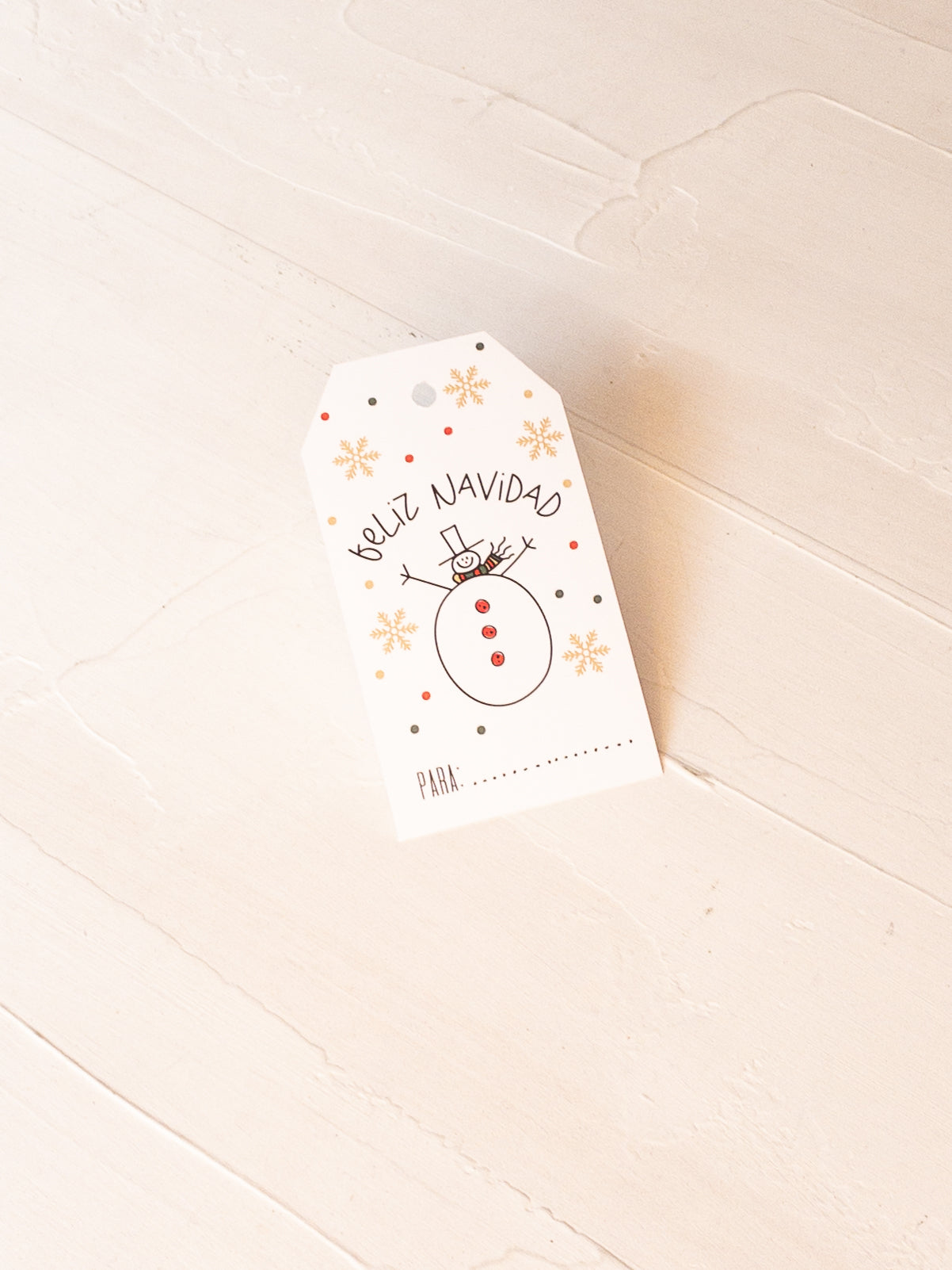 30 TAGS 5x9 CM - MONO DE NIEVE / INGRESA EN LA FOTO PARA OPCIONES