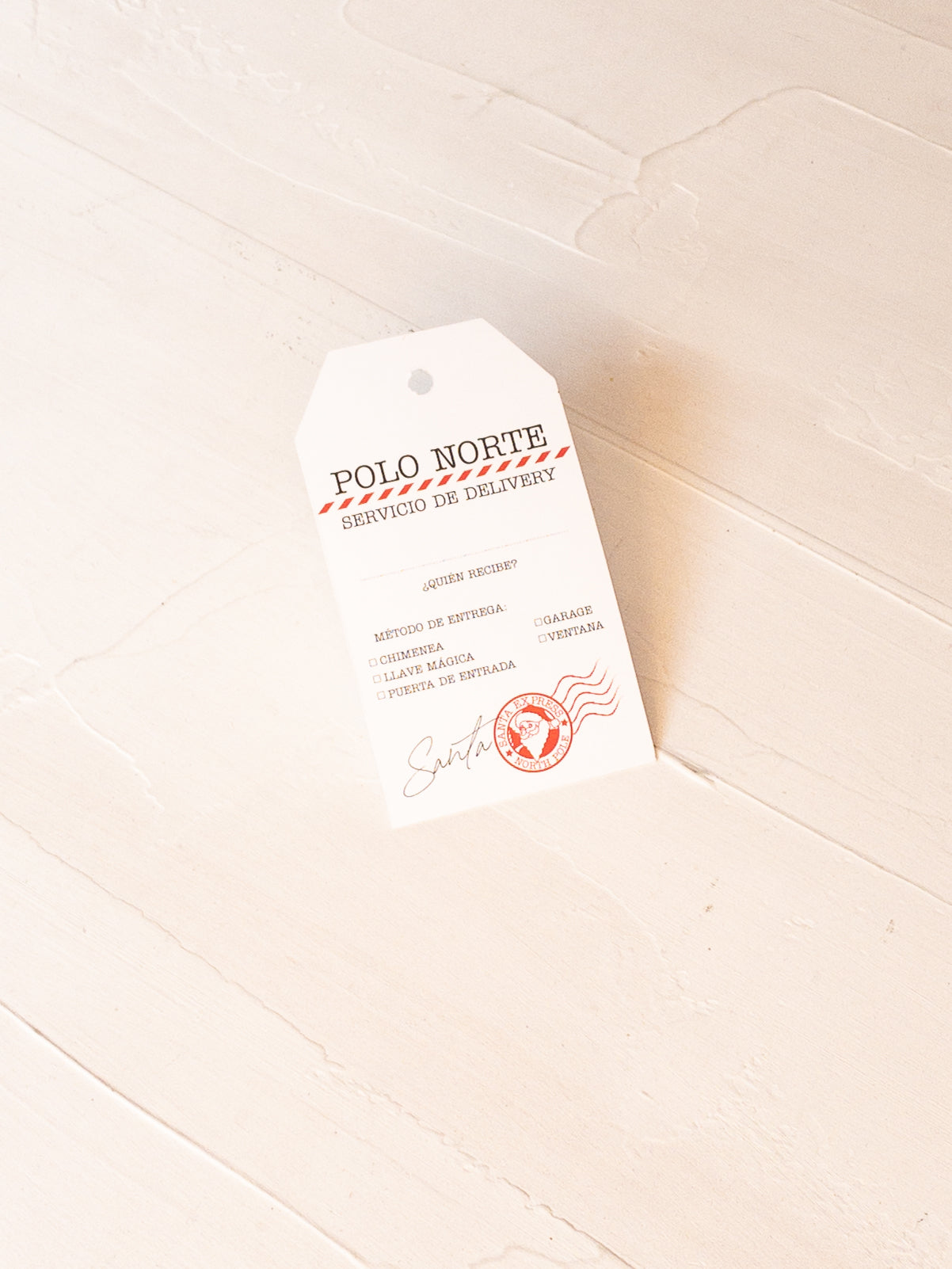 30 TAGS 5x9 CM - DELIVERY- POLO NORTE / INGRESA EN LA FOTO PARA OPCIONES