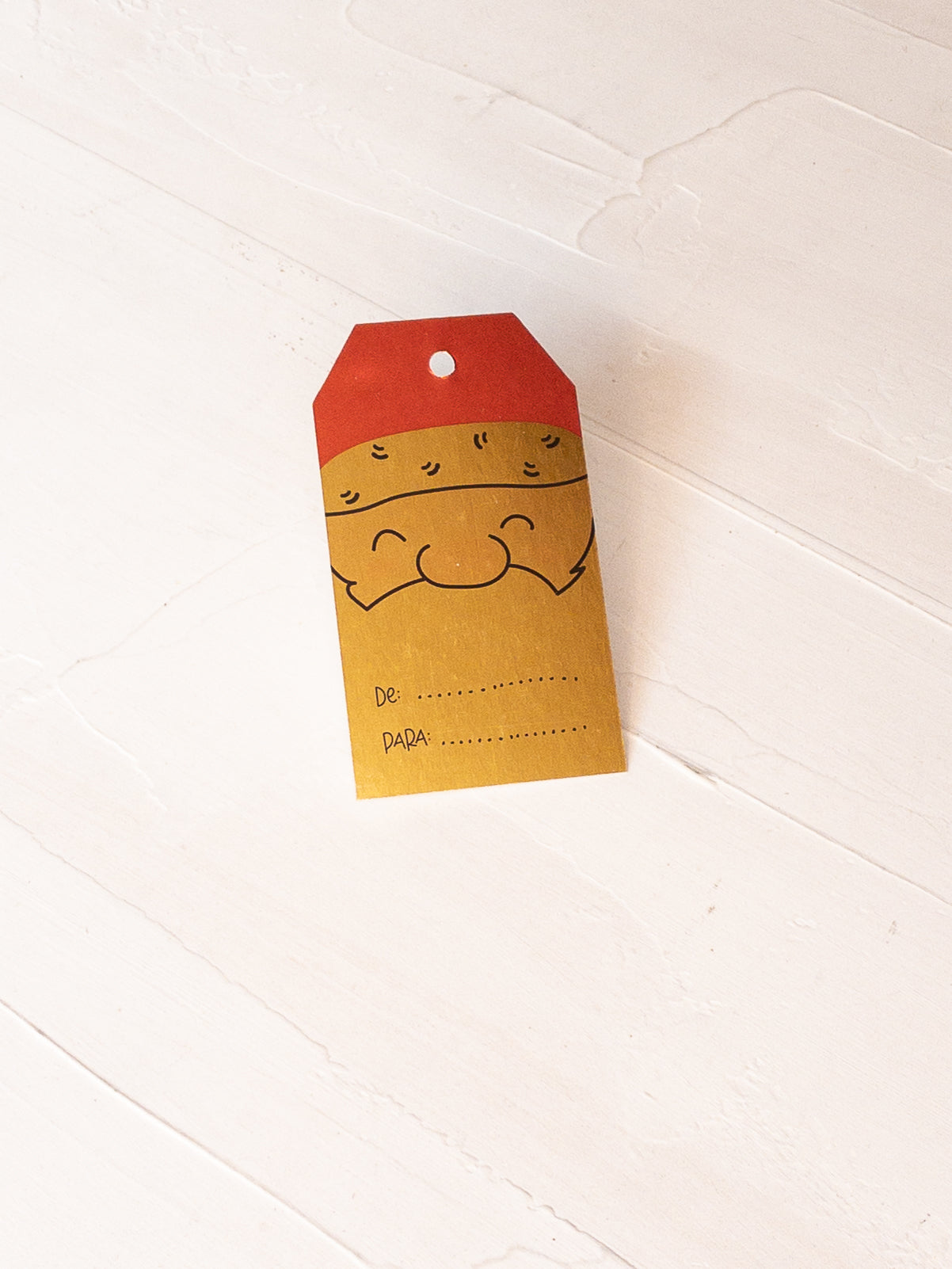 30 TAGS 5x9 CM - CARA DE VIEJITO DORADO / INGRESA EN LA FOTO PARA OPCIONES