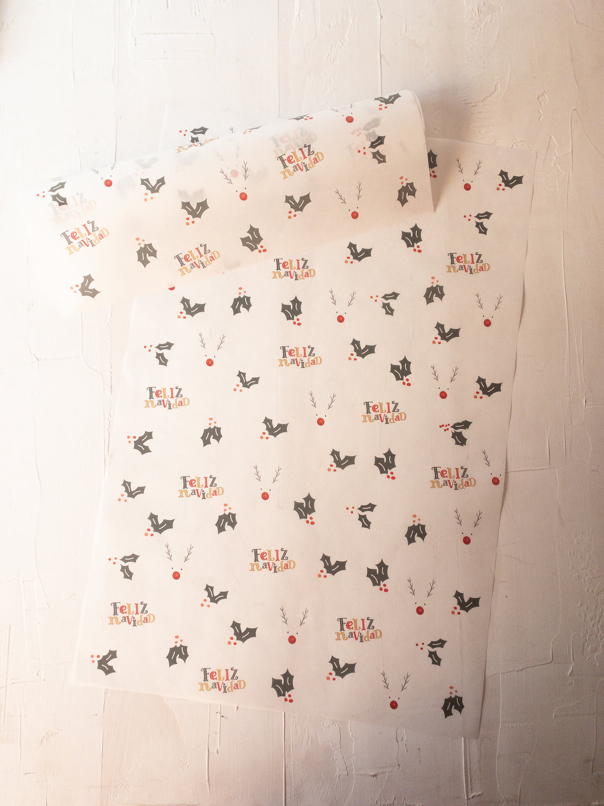 50 PAPELES  33X50 CM - RUDOLF NAVIDEÑO + INFO PINCHANDO LA FOTO