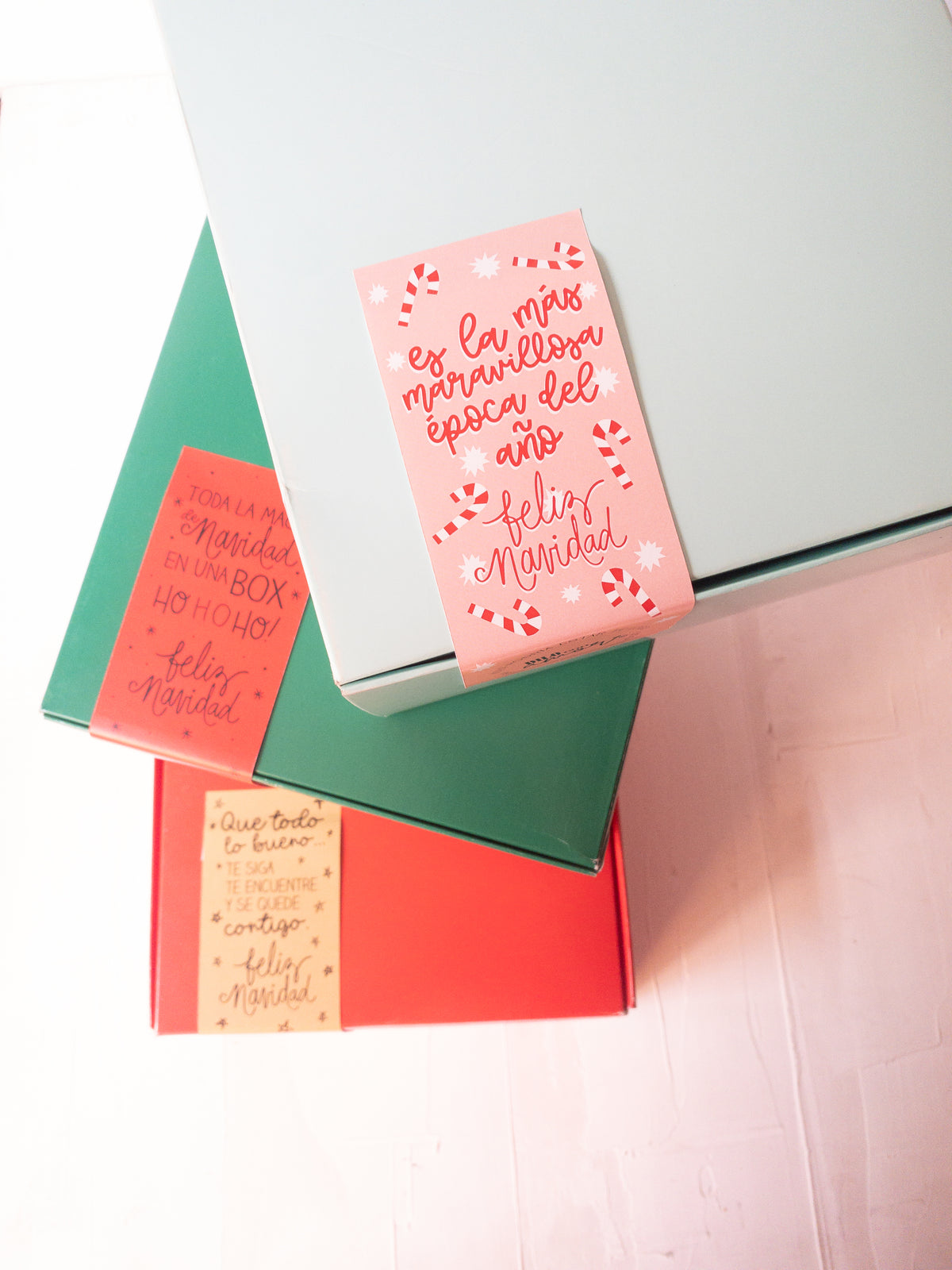 42 STICKER 6X16 CM - CIERRE CAJA PACK NAVIDAD 2 / INGRESA EN LA FOTO PARA INFO