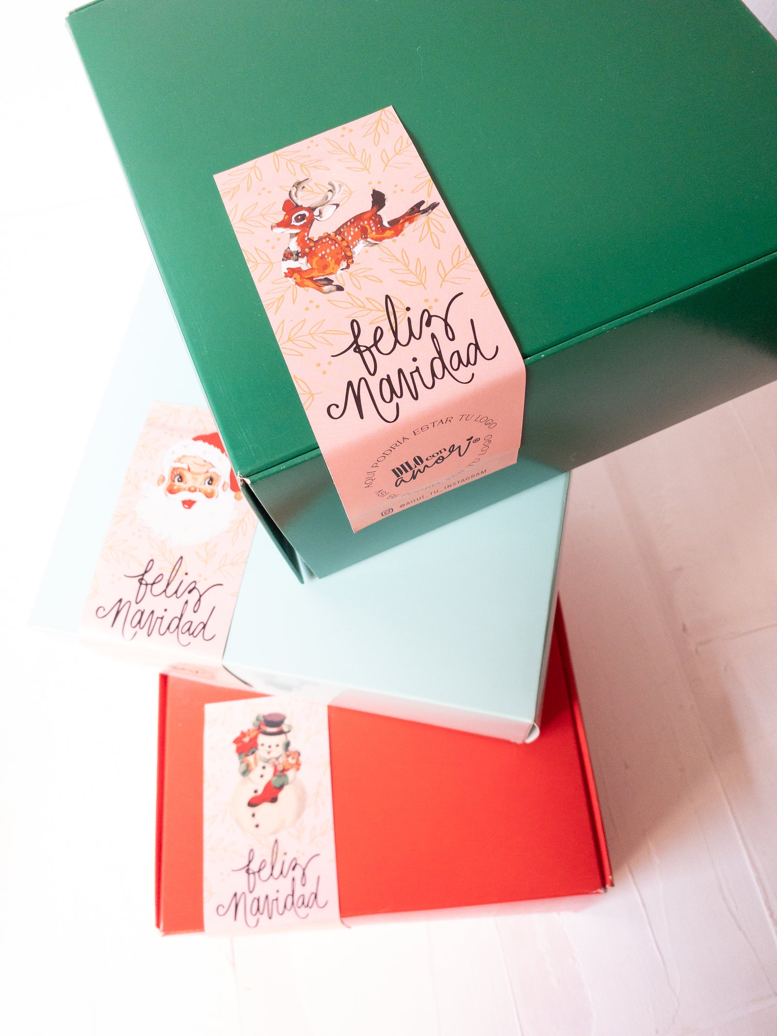 42 STICKER 6X16 CM - CIERRE CAJA PACK NAVIDAD 1 / INGRESA EN LA FOTO PARA INFO