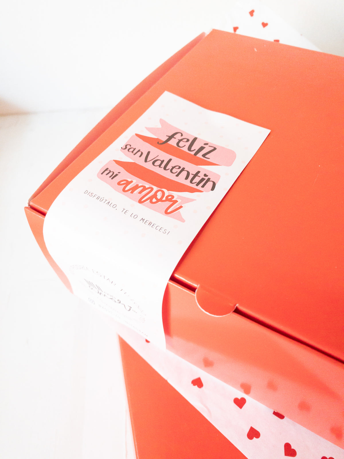 14 STICKER 6X16 CM - CIERRE CAJA &quot;MI AMOR&quot; / INGRESA EN LA FOTO PARA INFO