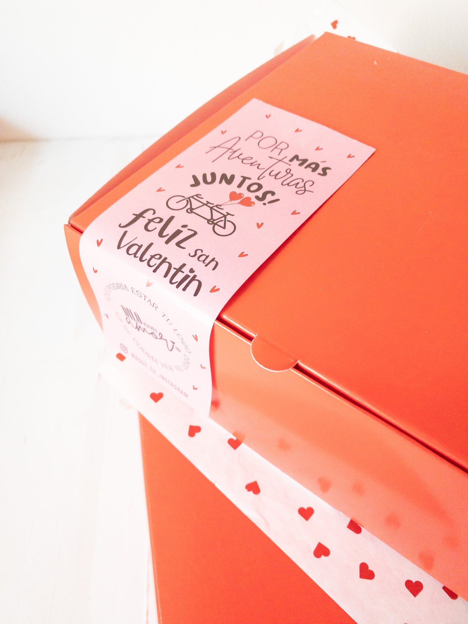 14 STICKER 6X16 CM - CIERRE CAJA "JUNTOS Y EN BICI" / INGRESA EN LA FOTO PARA INFO