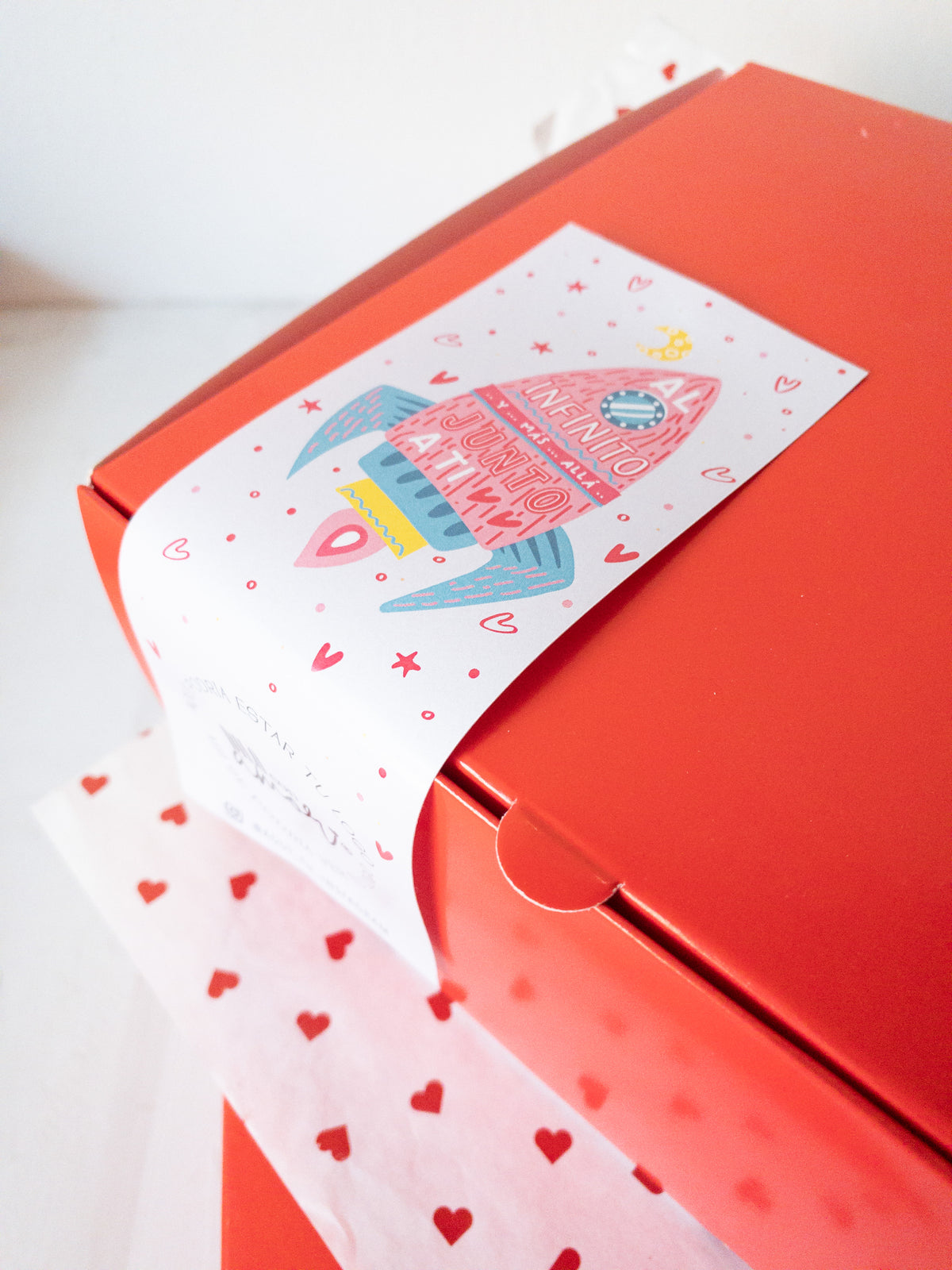 14 STICKER 6X16 CM - CIERRE CAJA &quot;AL INFINITO&quot; / INGRESA EN LA FOTO PARA INFO