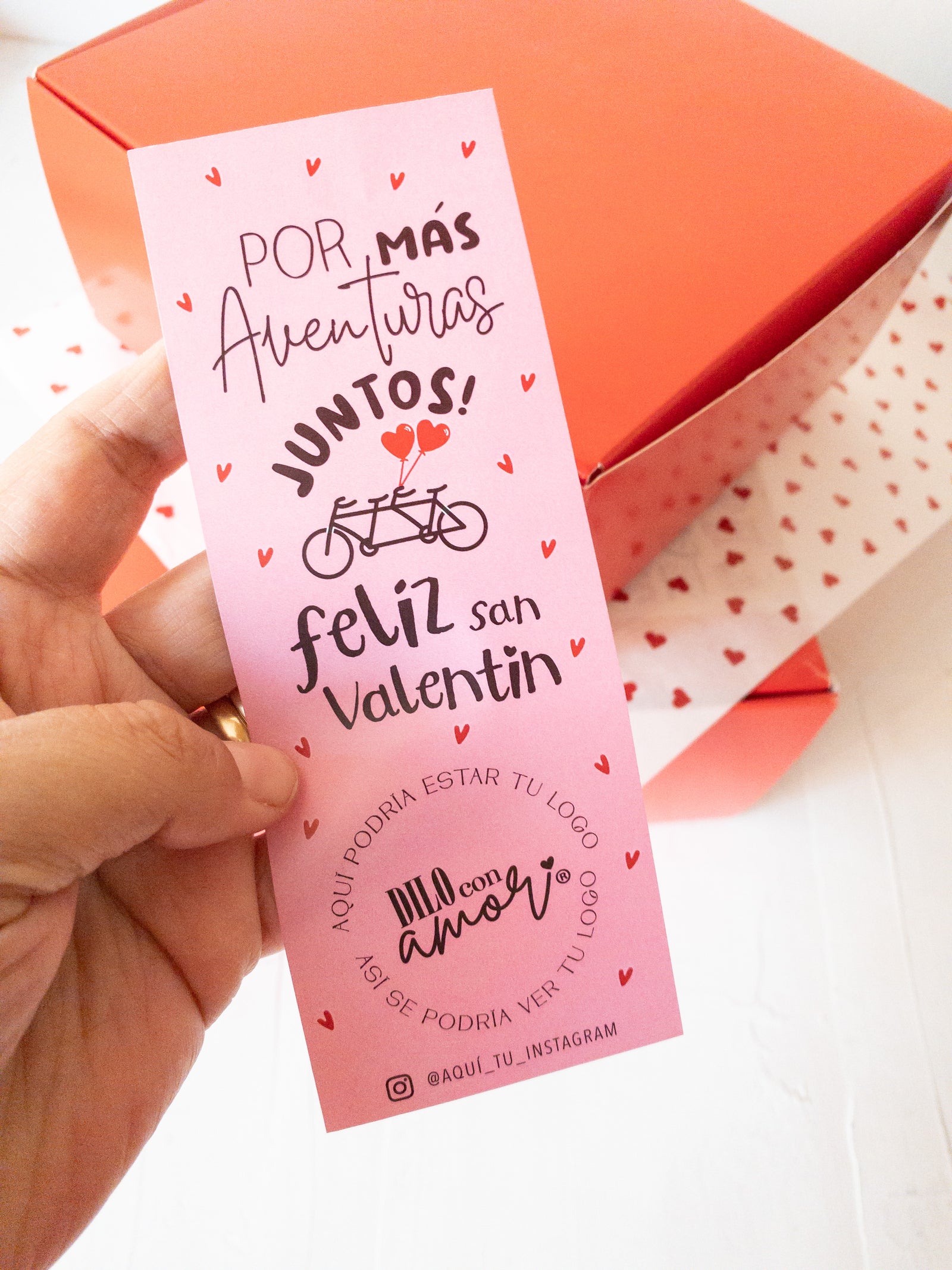 14 STICKER 6X16 CM - CIERRE CAJA "JUNTOS Y EN BICI" / INGRESA EN LA FOTO PARA INFO