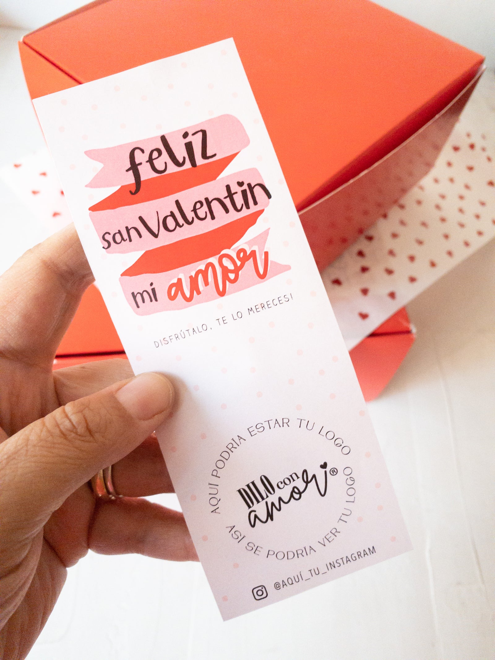 14 STICKER 6X16 CM - CIERRE CAJA "MI AMOR" / INGRESA EN LA FOTO PARA INFO