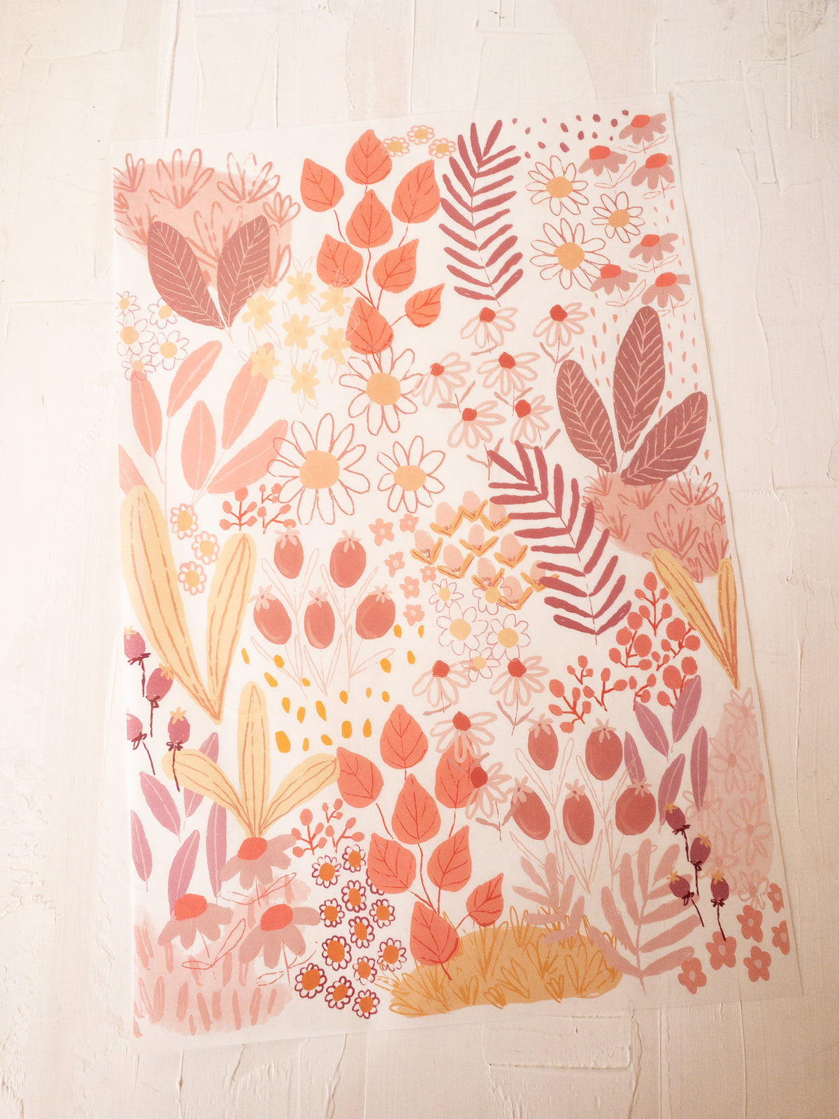 50 MANTEQUILLAS 33x50 cm - FLORES ILUSTRADORA Mª JOSÉ G. CASA LAPIN - CLICK EN FOTO  PARA MÁS INFO