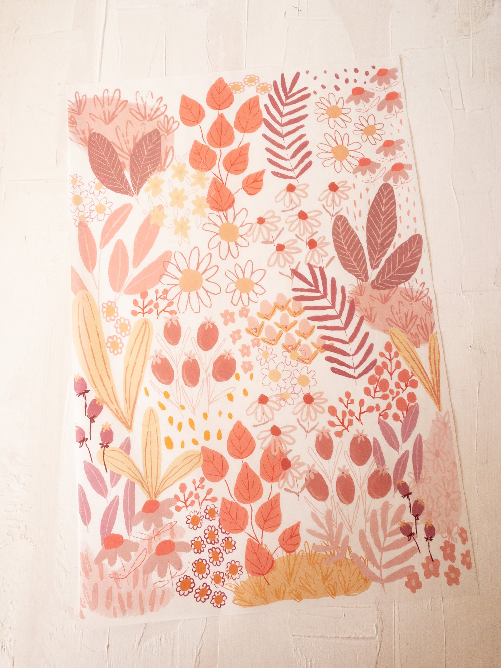 50 MANTEQUILLAS 33x50 cm - FLORES ILUSTRADORA Mª JOSÉ G. CASA LAPIN - CLICK EN FOTO  PARA MÁS INFO