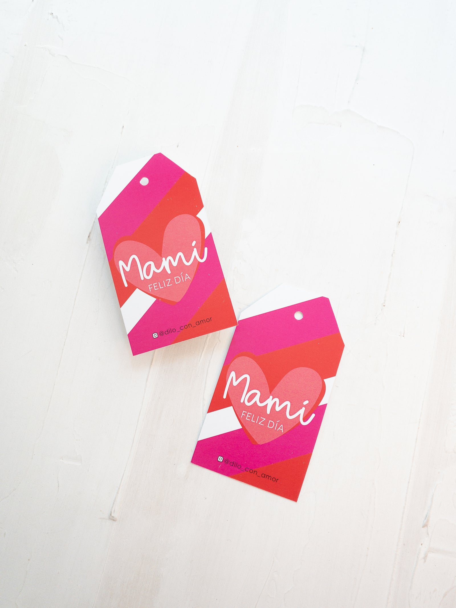 40 TAG 6X11 CM - CORAZÓN DE MAMI