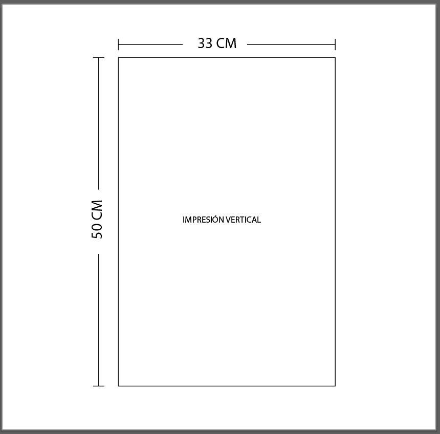 DISEÑO PERSONALIZADO VERTICAL MANTEQUILLA TAMAÑO 33X50 CM