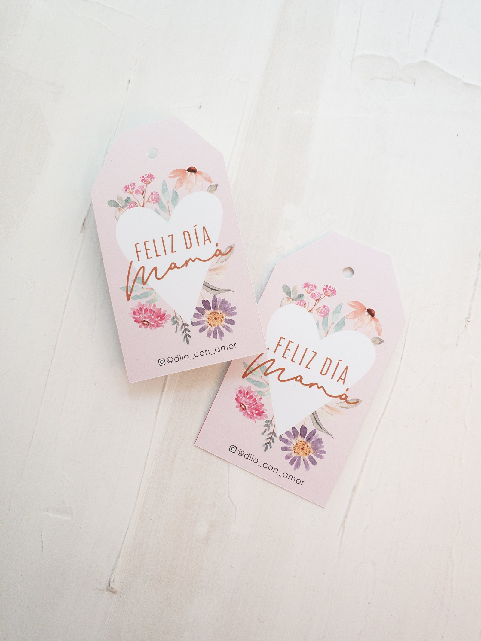 40 TAG 6X11 CM - MAMÁ FLORAL