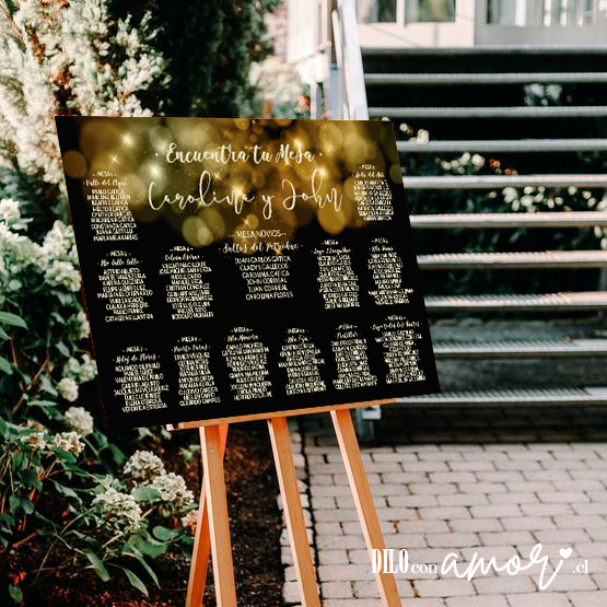 LISTA DE INVITADOS - LUCES 2 - NO INCLUYE ATRIL - PINCHA LA FOTO PARA MÁS INFO