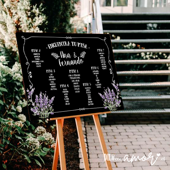 LISTA DE INVITADOS - CAMPO DE LAVANDAS - NO INCLUYE ATRIL - PINCHA LA FOTO PARA MÁS INFO