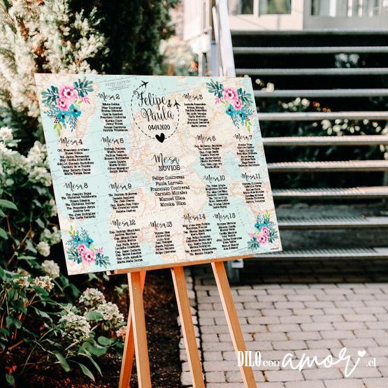 LISTA DE INVITADOS - MAPAMUNDI - NO INCLUYE ATRIL - PINCHA LA FOTO PARA MÁS INFO