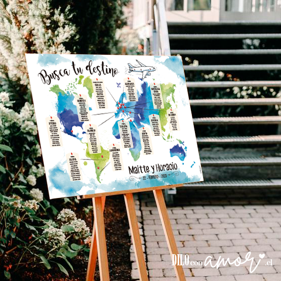 LISTA DE INVITADOS - BUSCA TU DESTINO - NO INCLUYE ATRIL - PINCHA LA FOTO PARA MÁS INFO