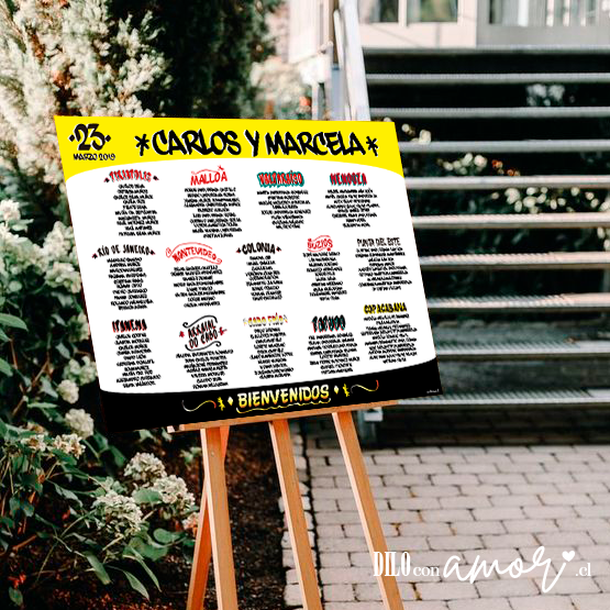 LISTA DE INVITADOS - MICRO AMARILLA - NO INCLUYE ATRIL - PINCHA LA FOTO PARA MÁS INFO