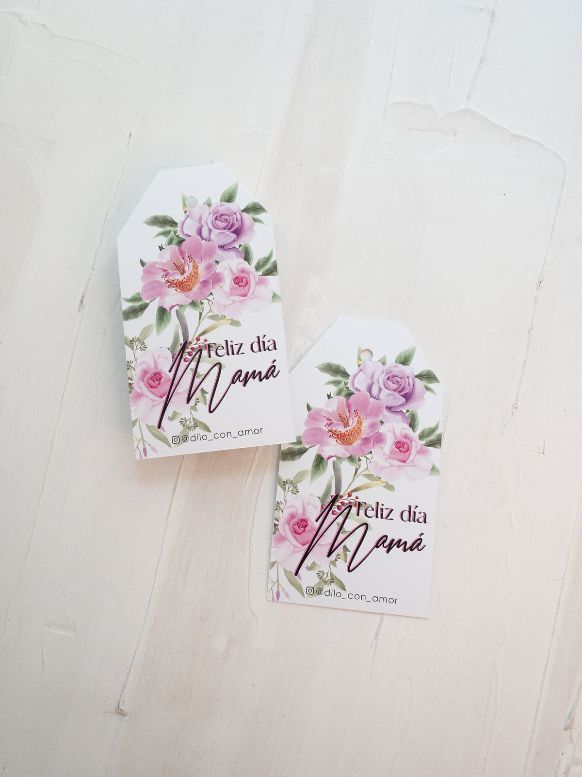 40 TAG 6X11 CM - ROSAS A MAMÁ