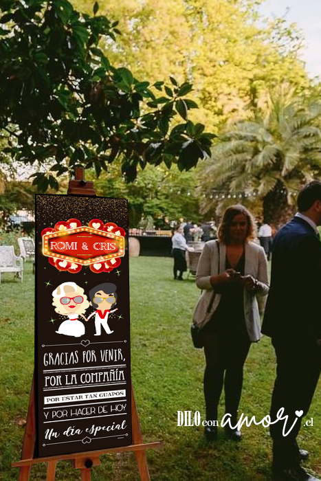 LETRERO 33X100 - ONDA DISCO - NO INCLUYE ATRIL - PINCHA FOTO PARA MÁS INFO